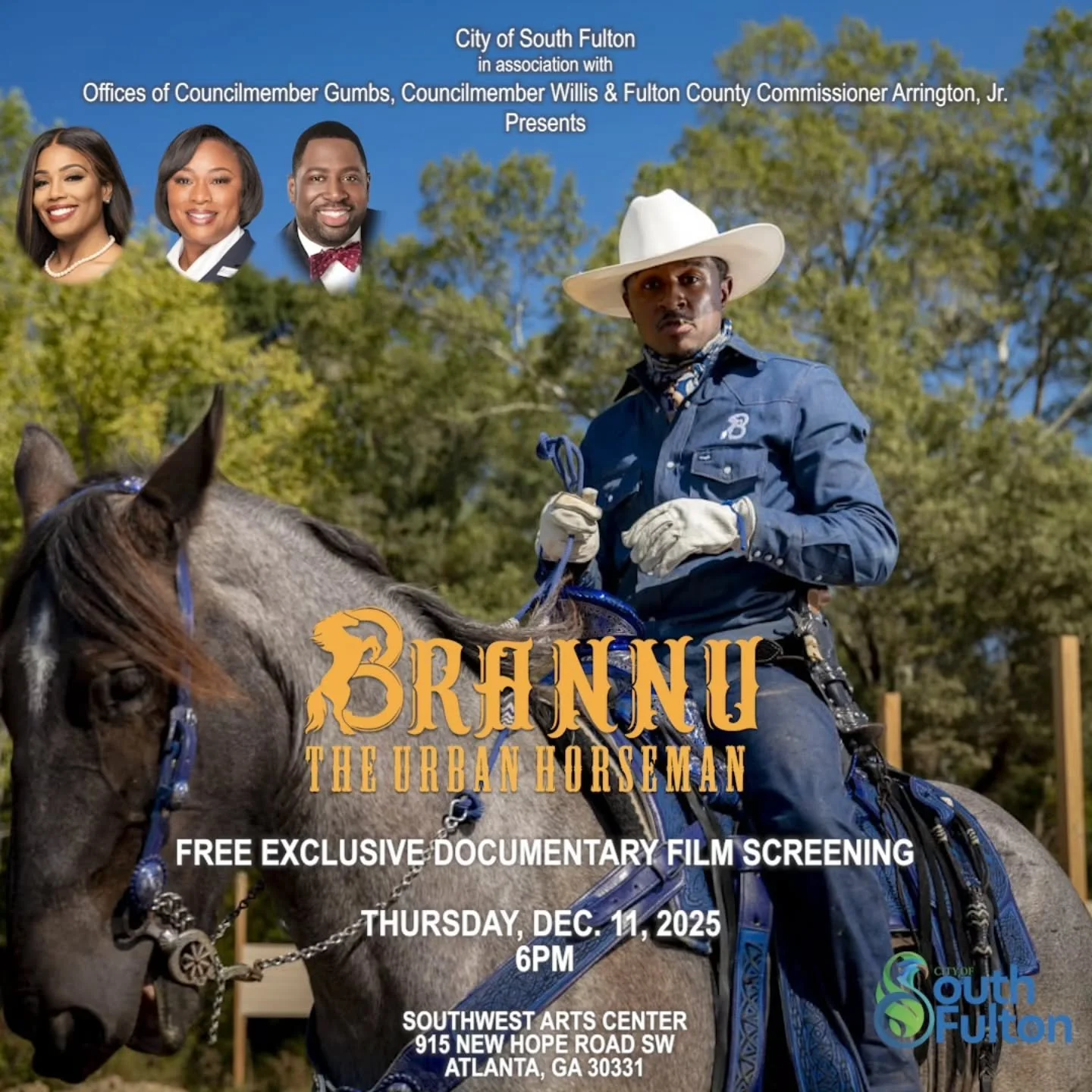 NEXT WEEK: Step into a story that rides beyond the ordinary. Join us for a FREE, intimate, community-inspired screening of&nbsp;&quot;Brannu: The Urban Horseman&quot;, a documentary that&nbsp;inspires community, resilience, and the powerful bond of a