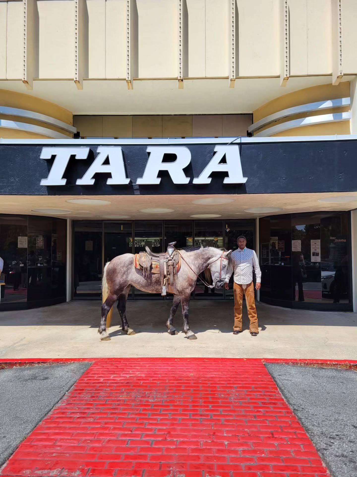A powerful, biographical documentary displayed on the big screen at @thetaraatlanta. Audiences at @bronzelens got an exclusive watch of the timely and inspiring story of @brannuhorse as he navigates his destined path toward horse-led freedom. While f