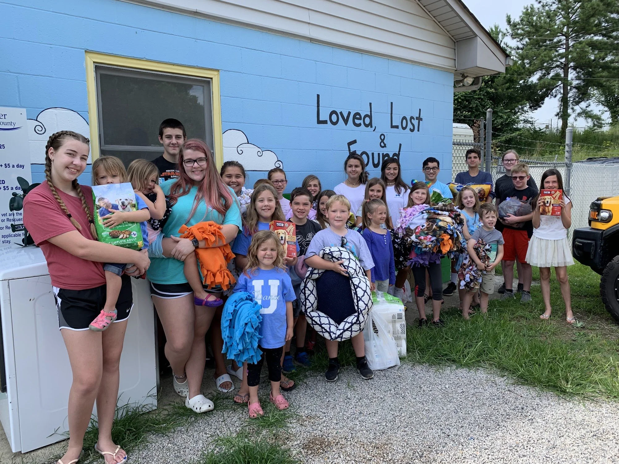 Delivering Blankets and Love