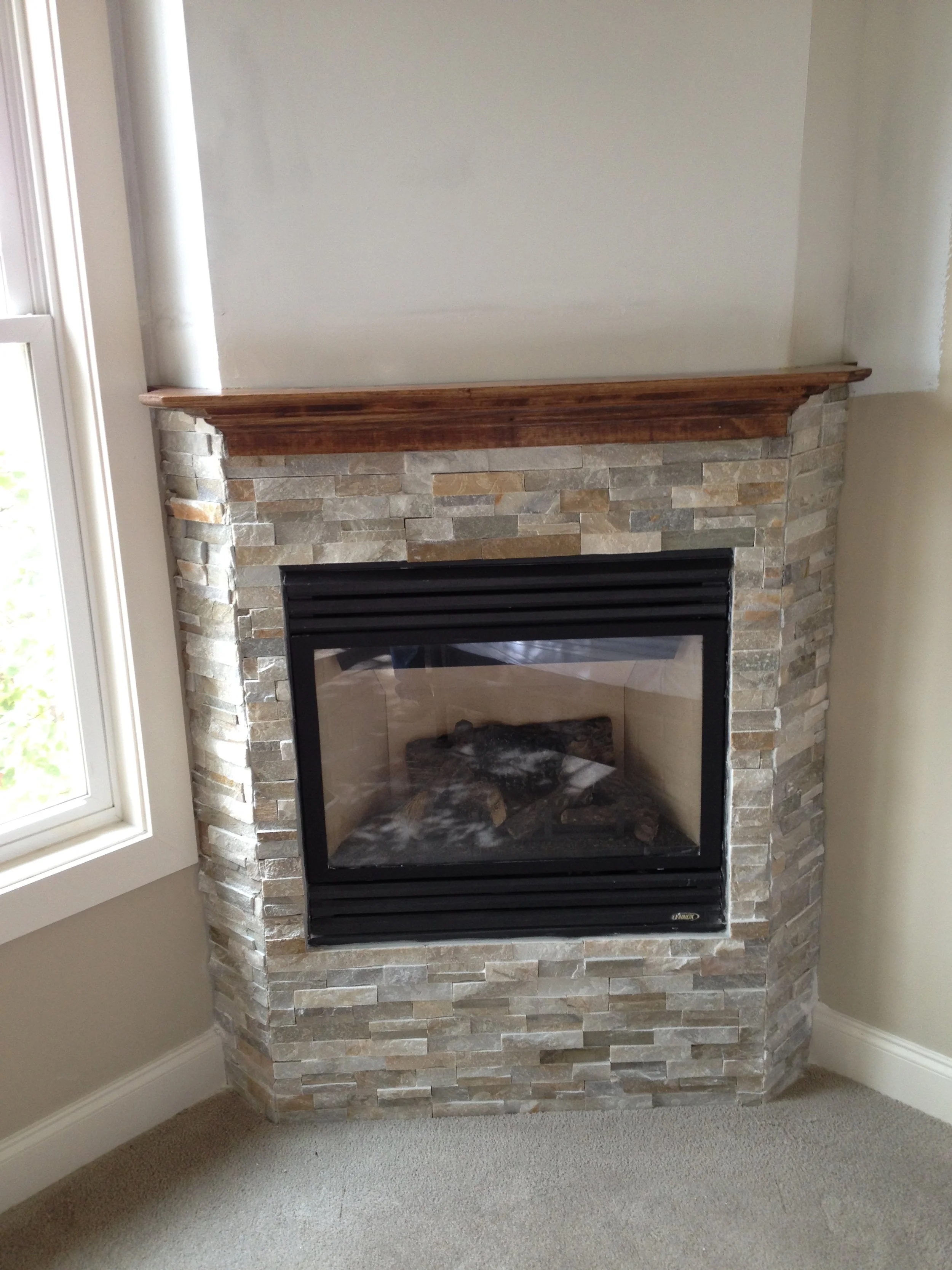 Stone Exterior, Doors, and Mantle Build.JPG