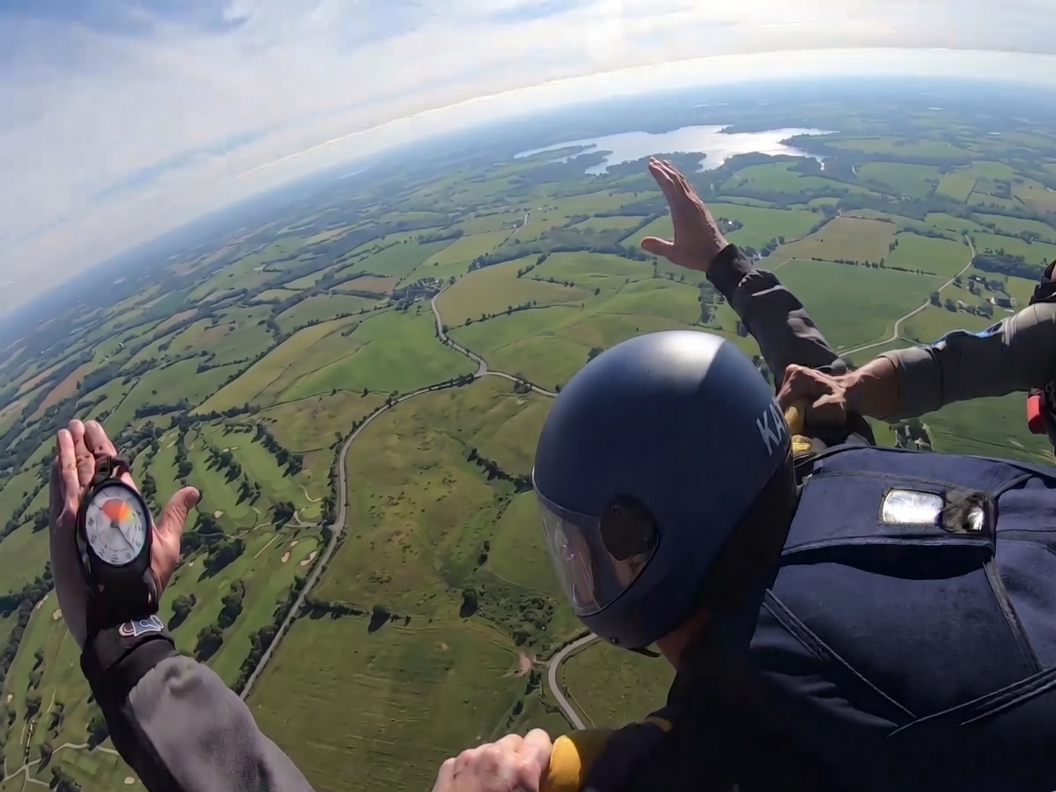 AFF student in freefall
