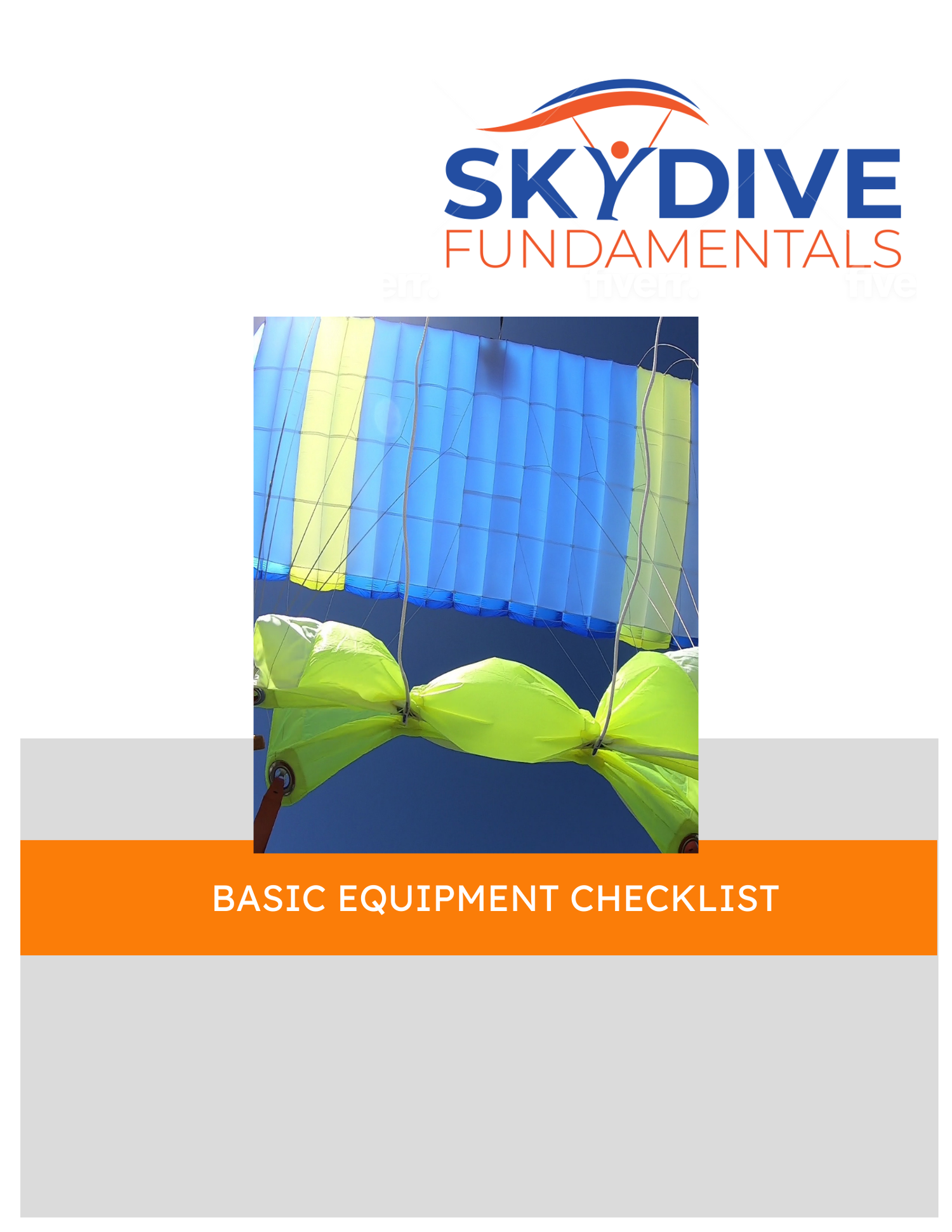 Free Skydiving Equipment Checklist | Skydive Fundamentals