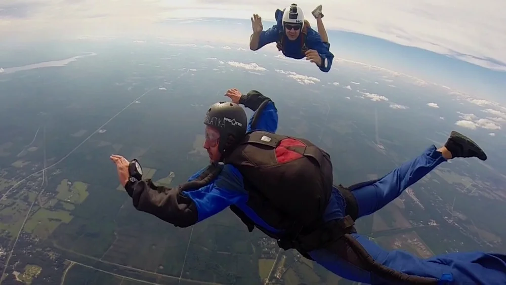 AFF Category D student performing solo exit