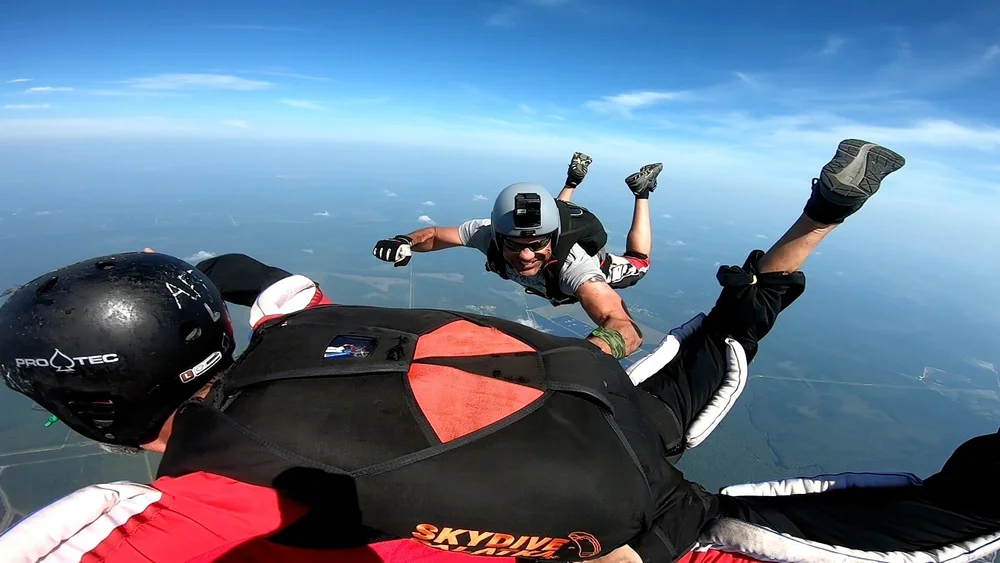 AFF Category B student skydiver