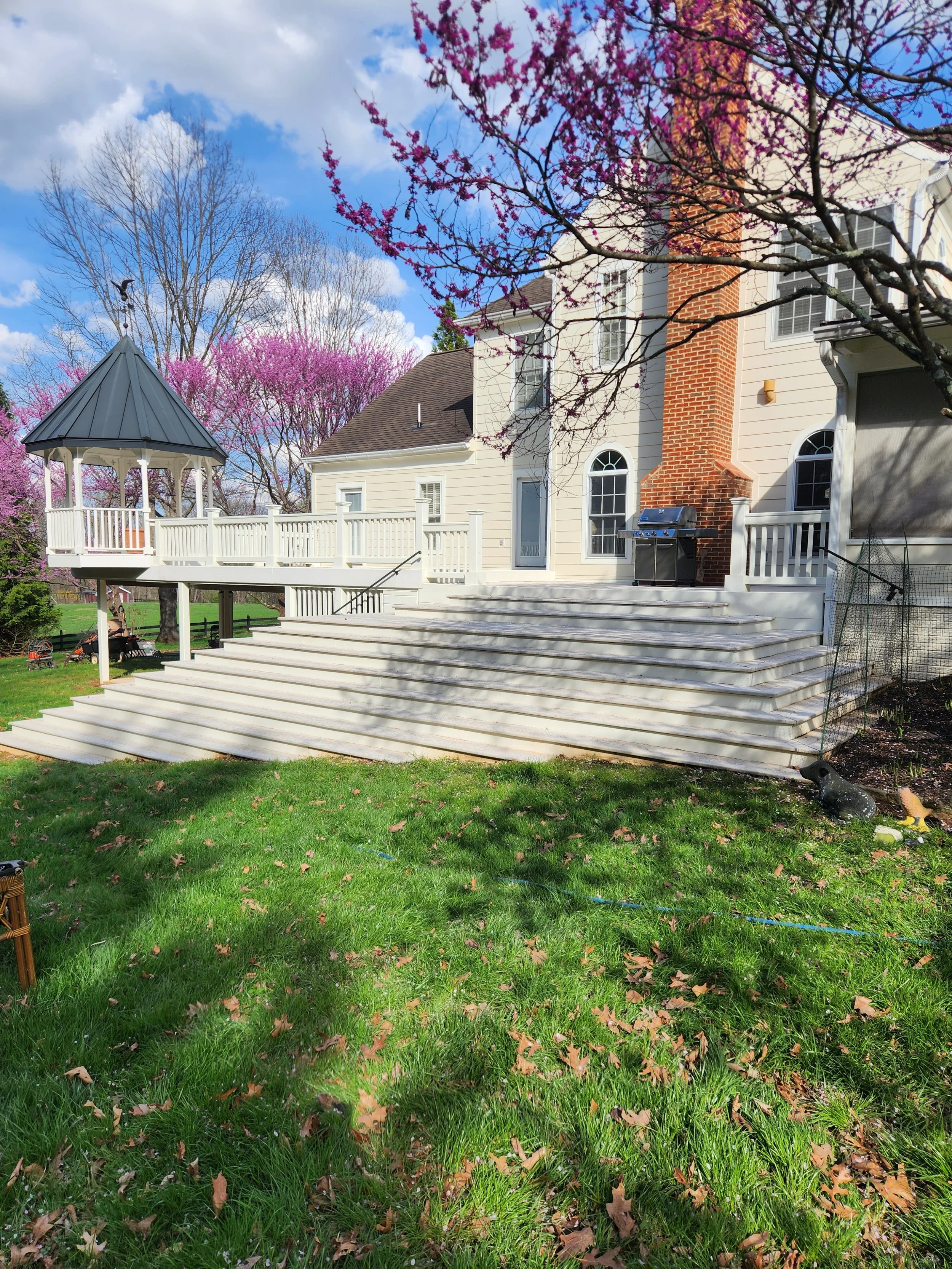 Deck Stairs After Cleaning