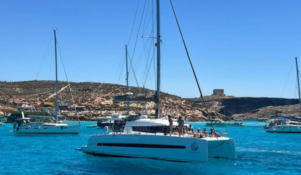 private catamaran cruise Malta Yoga Retreat 