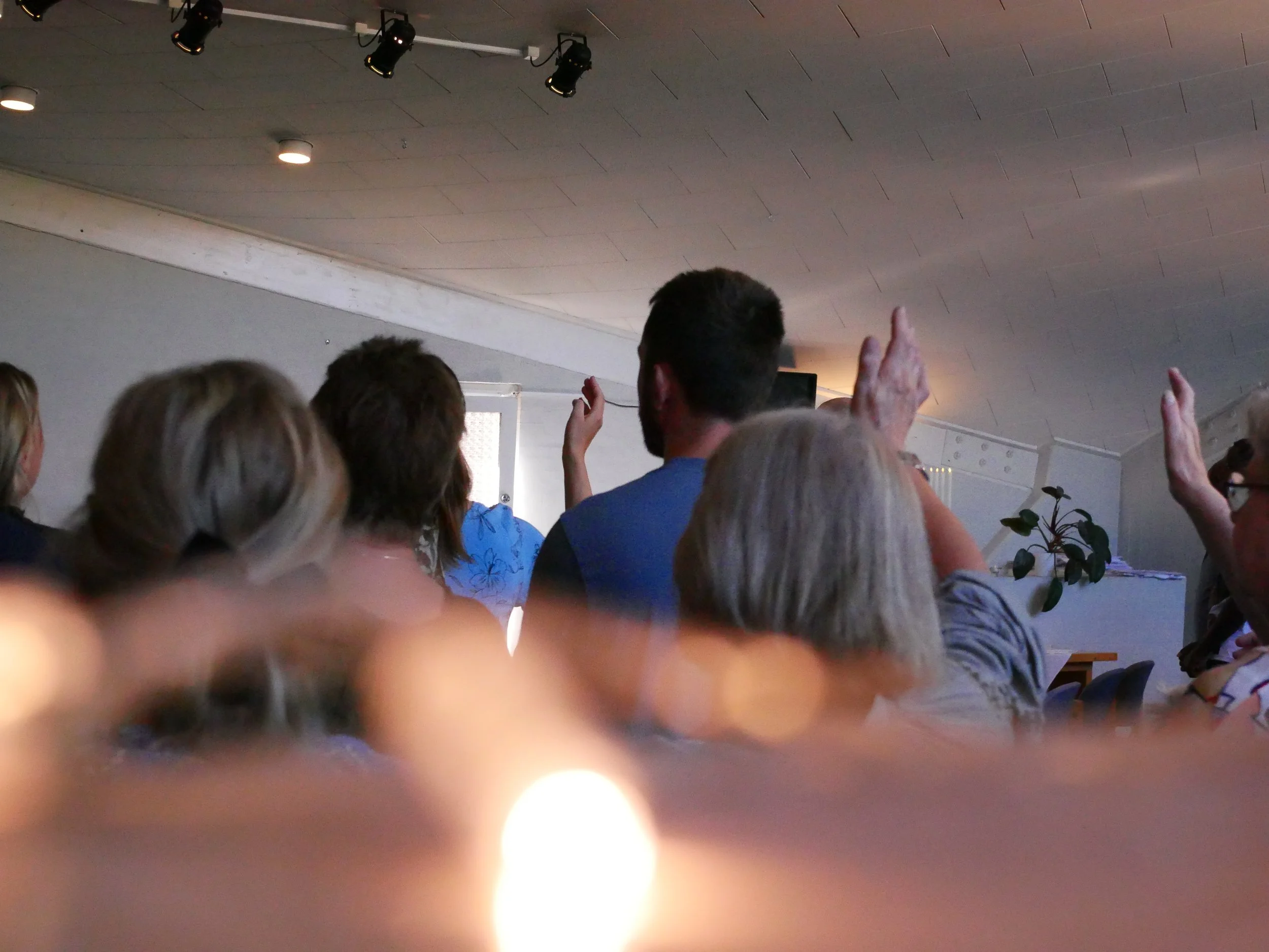 Gudstjeneste i Pinsekirken Svendborg. 