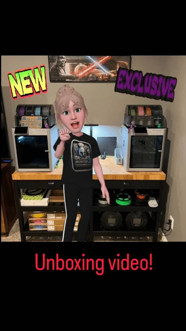 We have expanded our print capacity thanks to your support of our small business! THANK YOU! #anycubic #kobra3maxcombo #kobra3v2combo #3dprinting #desugnhunter3d