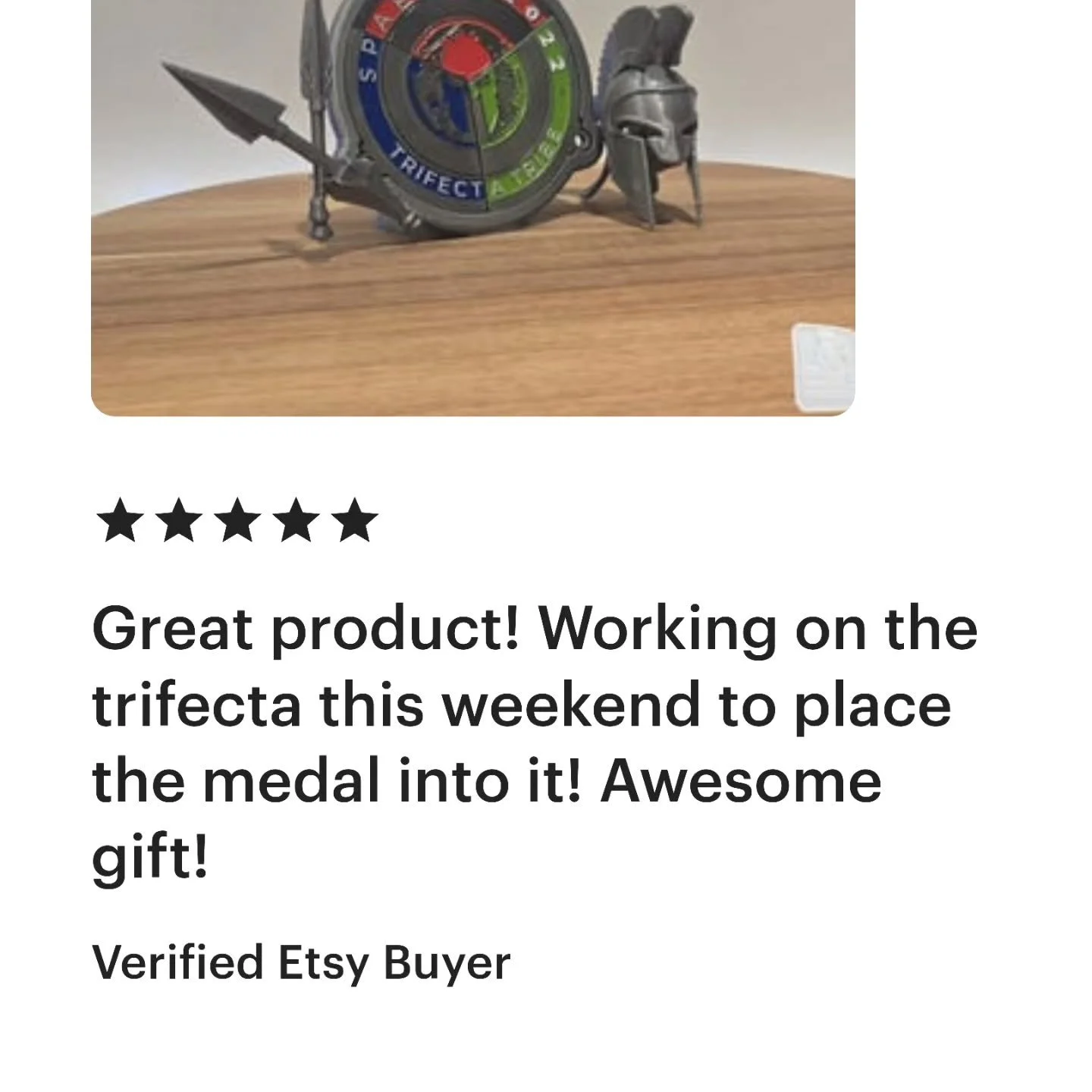 Check out our Etsy shop. Race Medal holders and so much more. We even do custom orders! Just send us a message