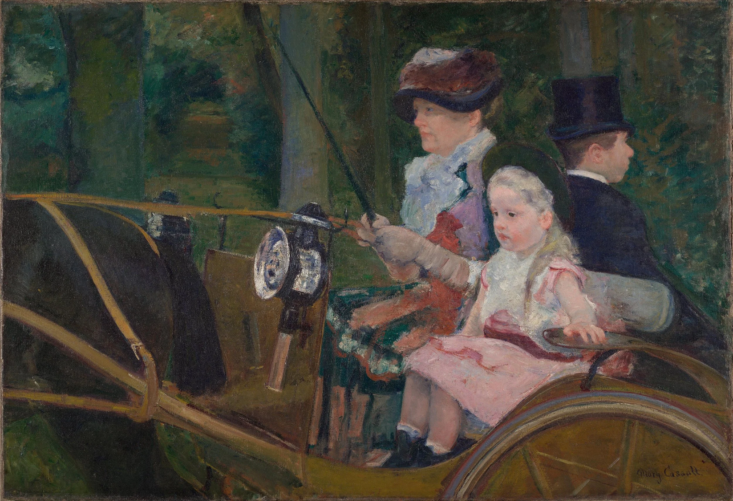 Mary Cassatt Driving Painting