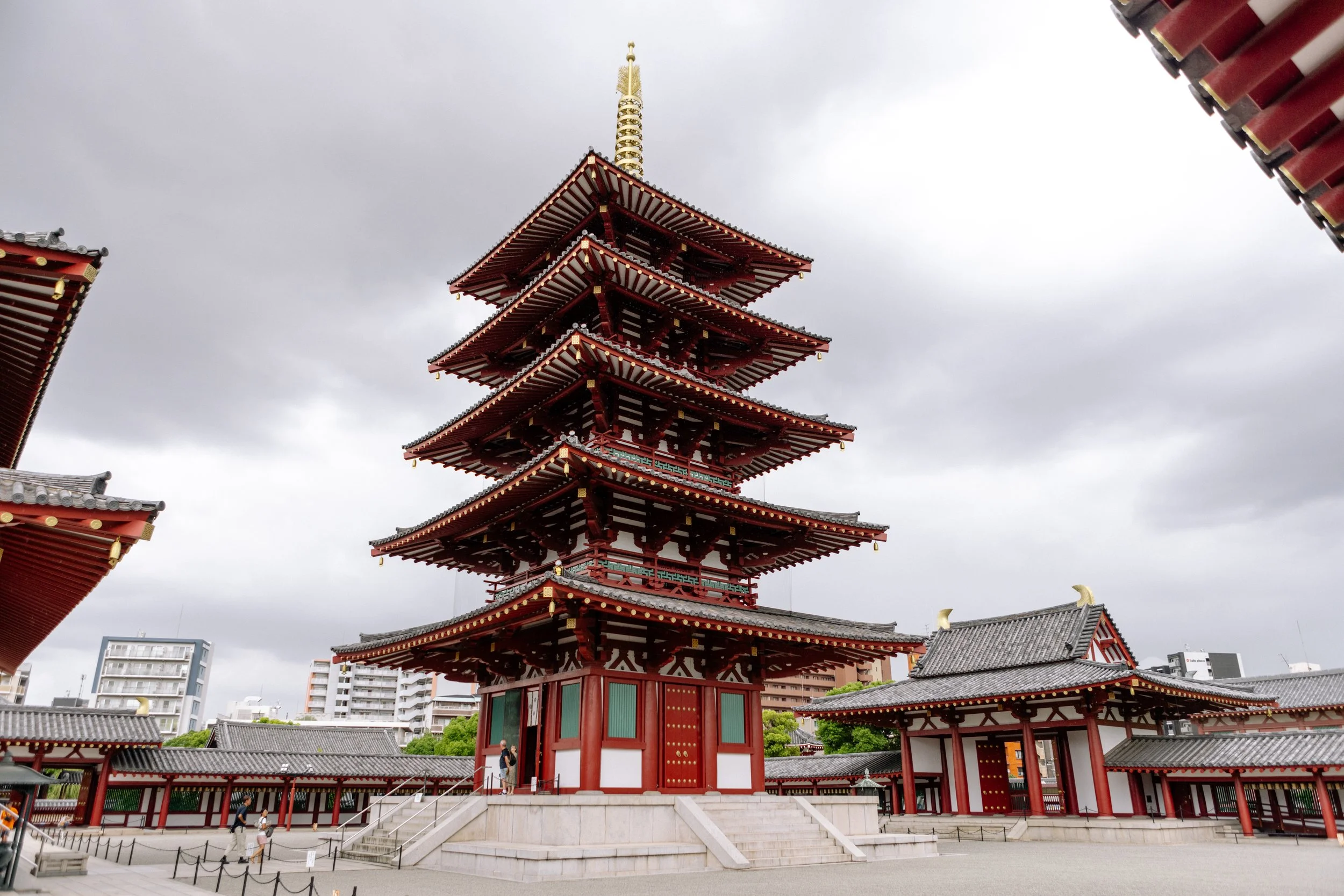 A Japanese temple in Osaka