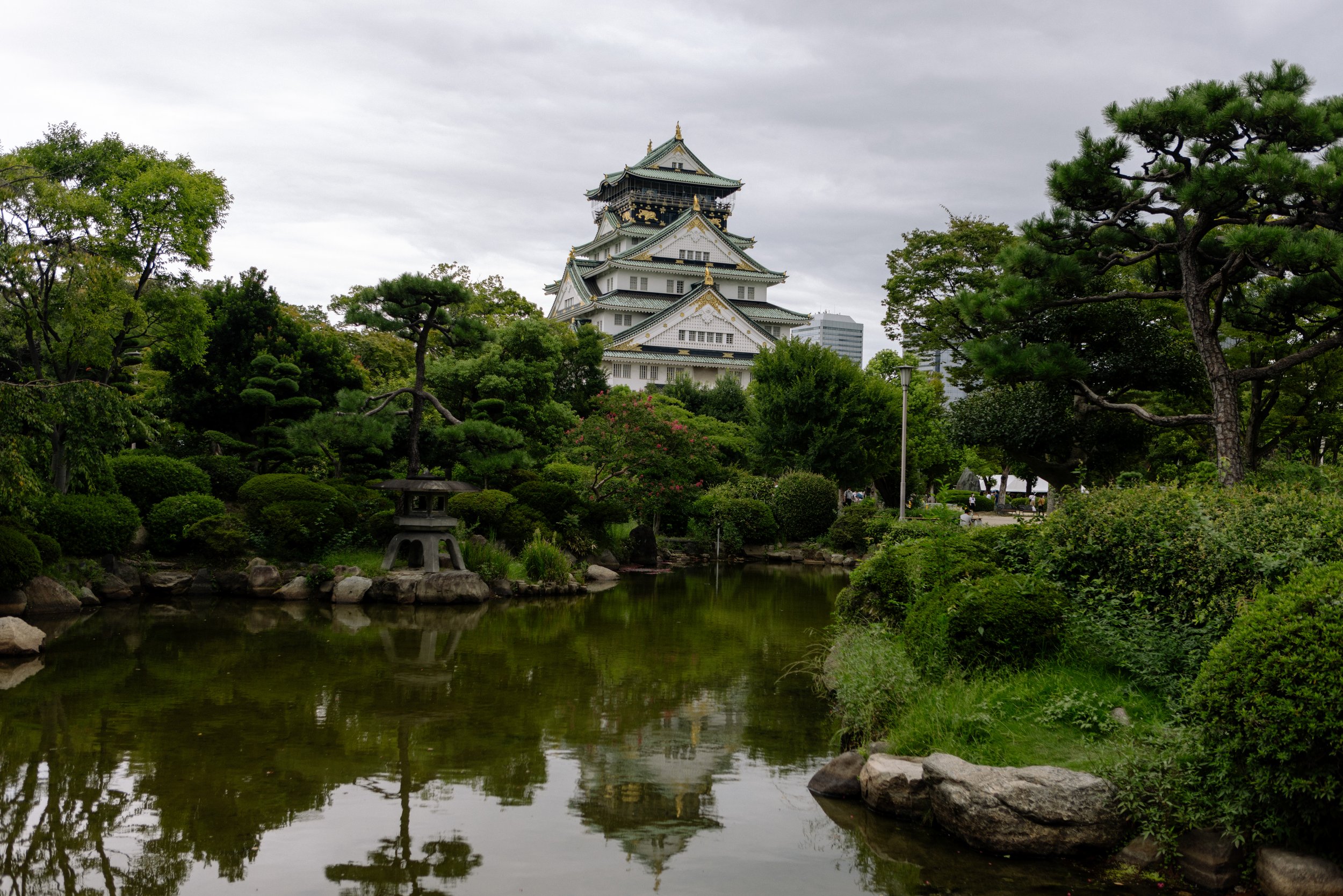 Scenic picture of Osaka Castle