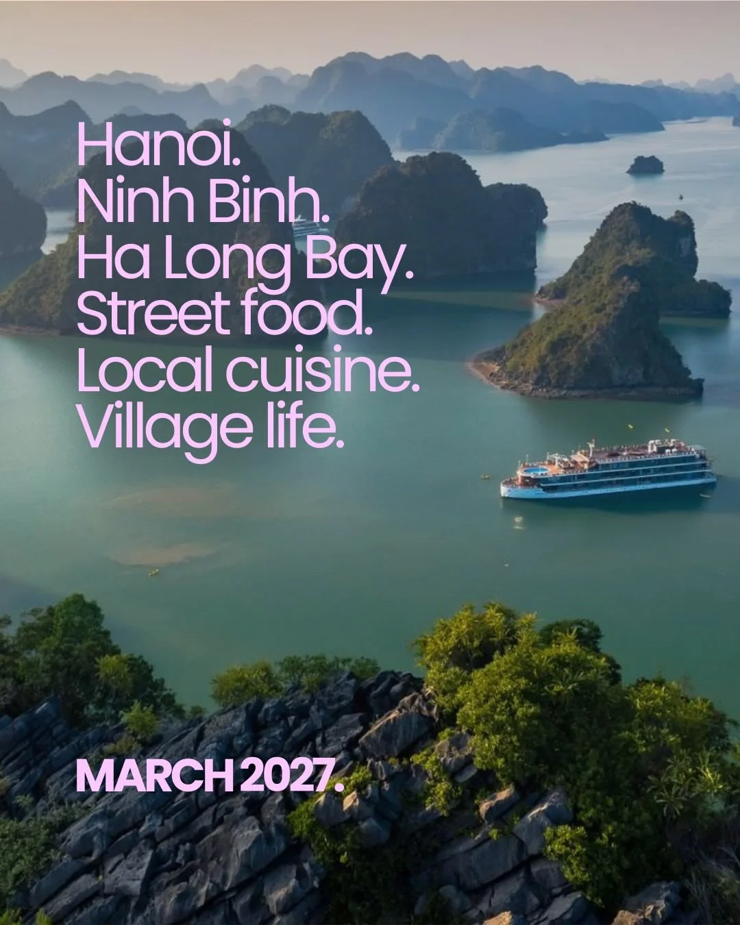 It&rsquo;s coming&hellip; VIETNAM! 🇻🇳 

We&rsquo;re so excited to announce a new adventure through North Vietnam, launching soon! This trip will take place in March 2027 and will be led by our new host, Ryan @tarfeels ✈️

If this trip is already ca