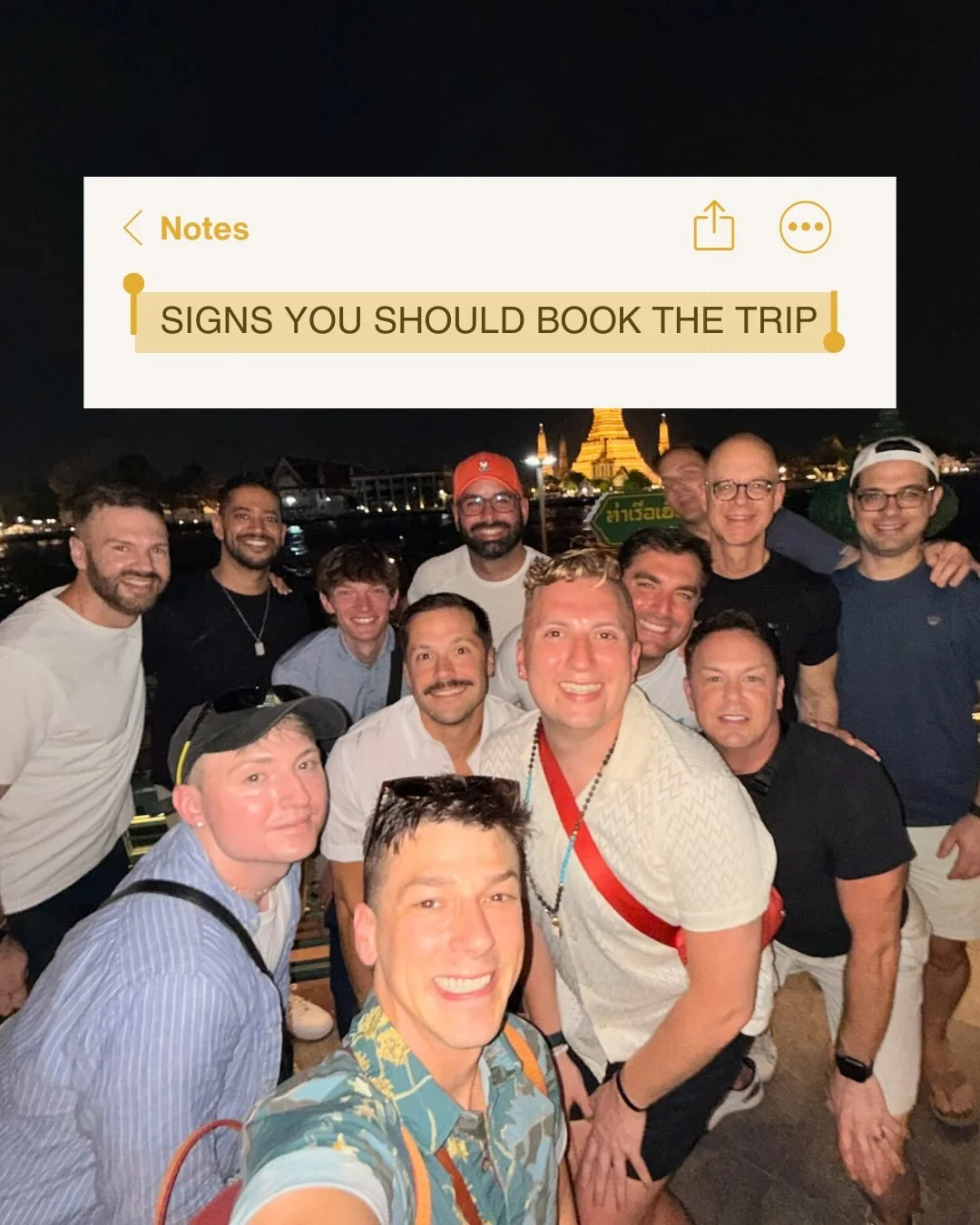 If you checked off more than one of these&hellip; it might be time to book the trip. 

Check out where we&rsquo;re headed next at the link in our bio 😎

#grouptravel #lgbtqtravel #gaytravel