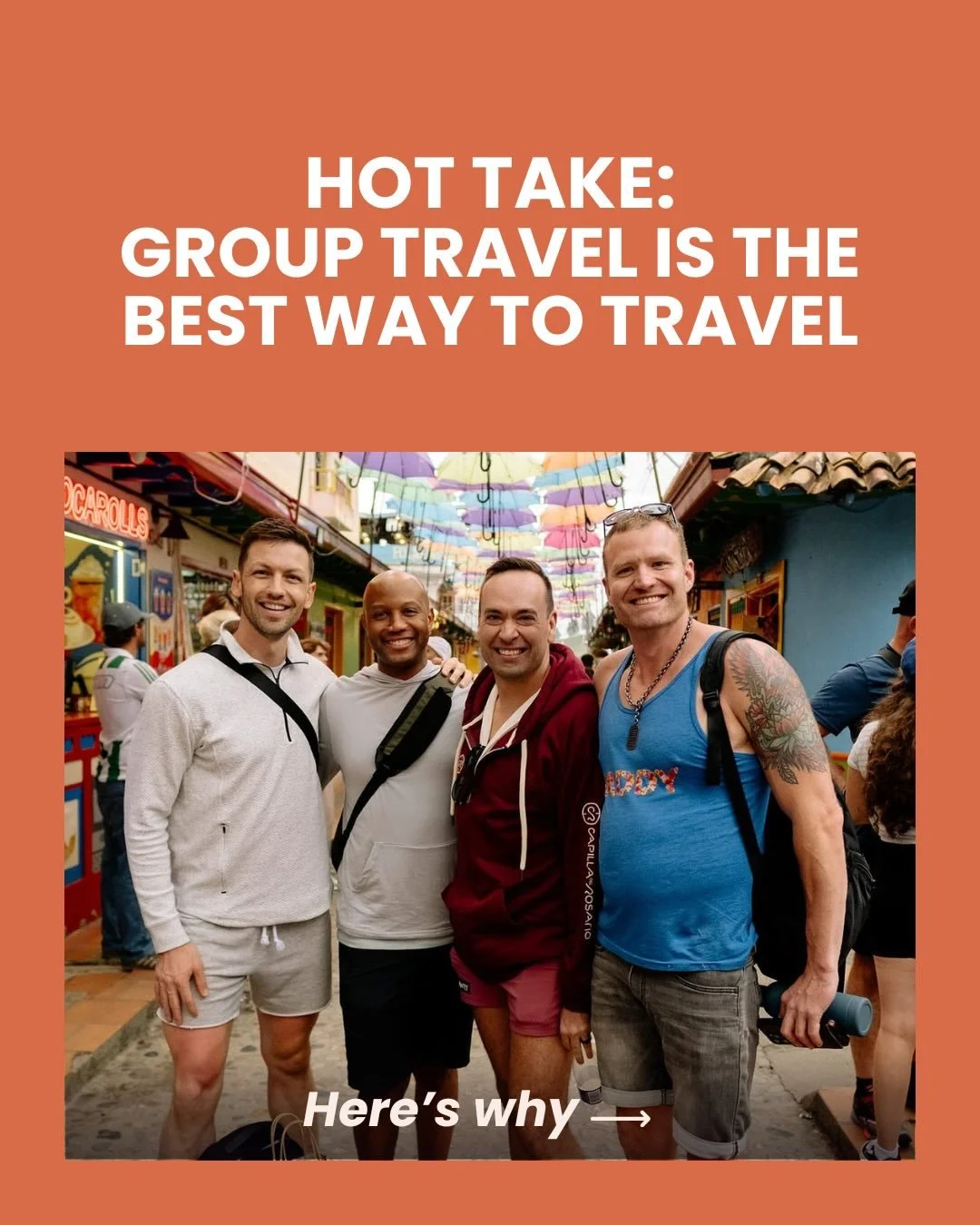 Once you experience group travel, solo travel really doesn&rsquo;t hit the same.

There&rsquo;s just something about traveling with people and not having to worry about planning or logistics that makes everything better. 

If you&rsquo;re interested 