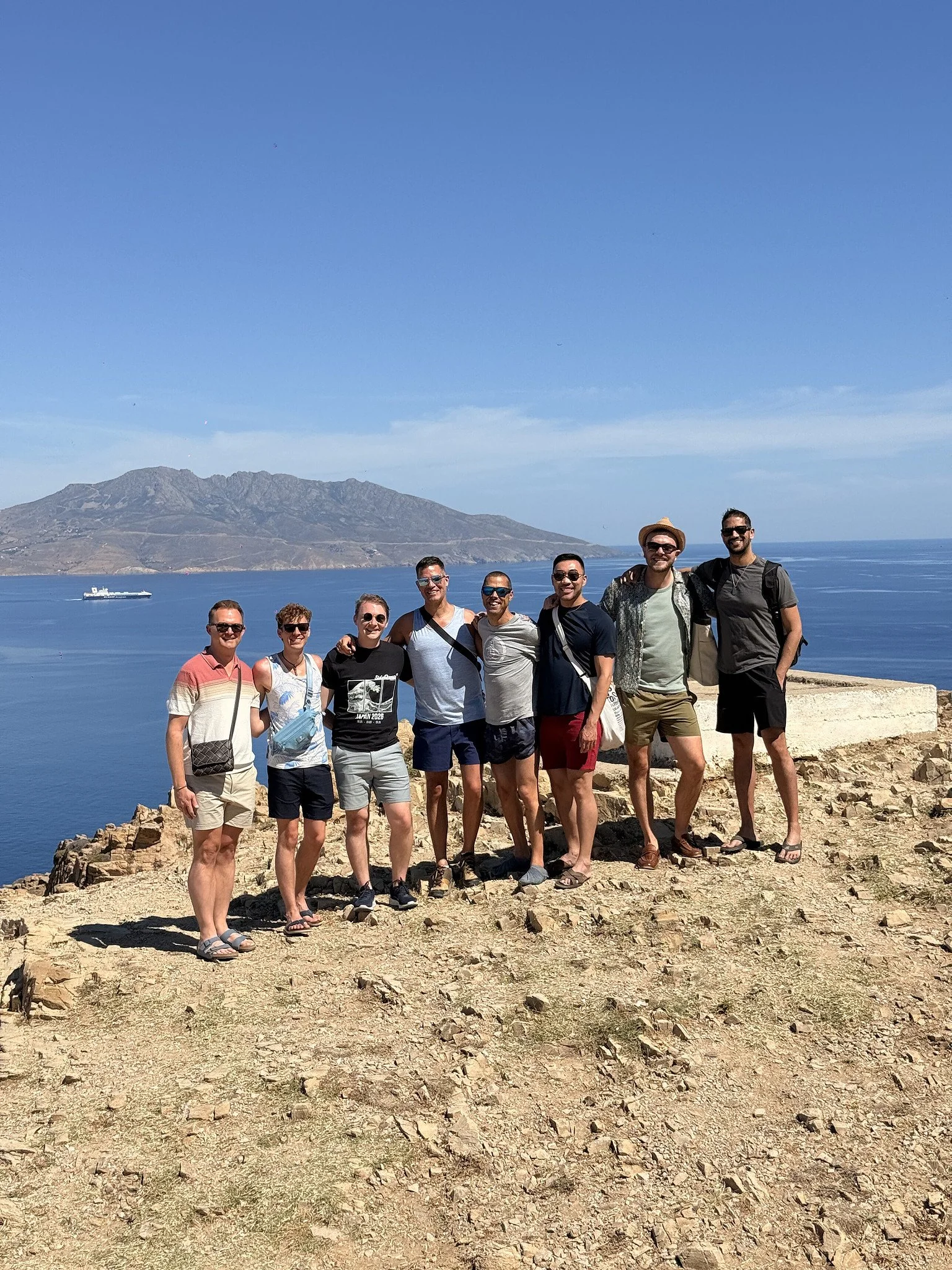 Overlooking the Aegean Sea Cliffside