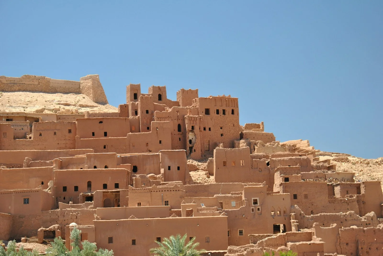  wide view of the Ait Ben Haddou kasbah in Morocco, a UNESCO World Heritage site covered in our guide to gay travel in Morocco 