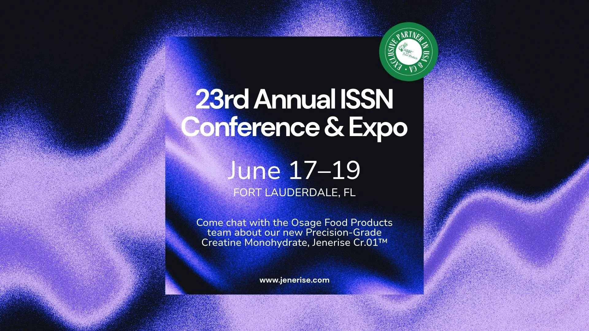 Jenerise Cr.01™ Makes Its North American Conference Debut at ISSN 2026