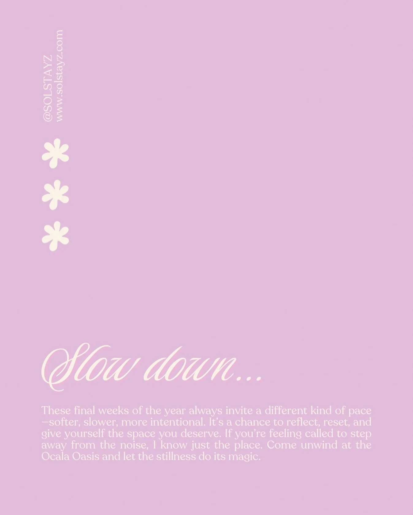 📅‼️🎄 Calendar Update: the Ocala Oasis is currently available for Christmas &amp; NYs!! BOOK NOW.

2nd update: 1st quarter calendar opening SOON. Follow to be the first to know &amp; snag your preferred dates!

✴️ @solstayz ✴️

#christmas #nye #wint