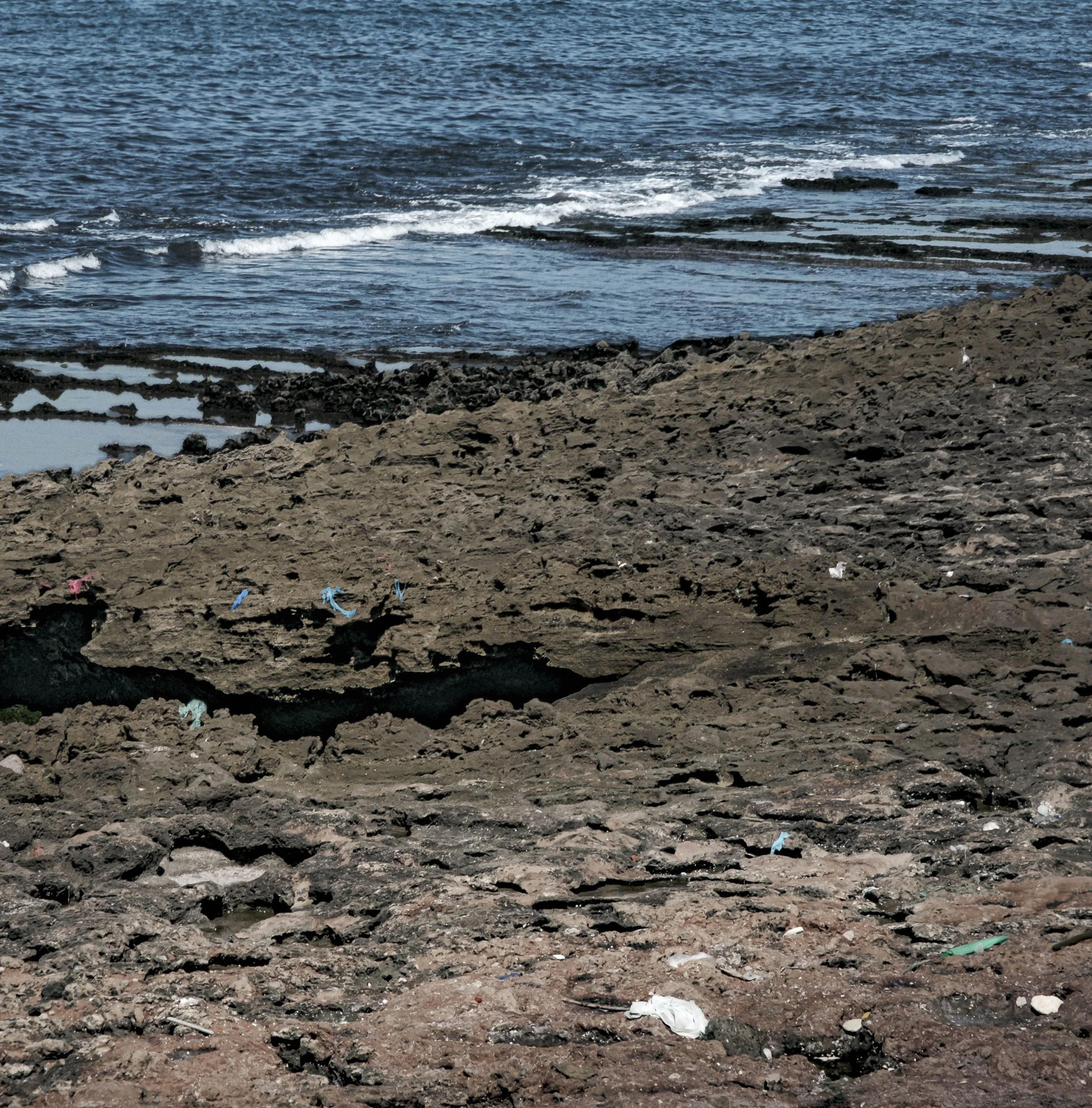 Debris on Beach, Morocco, 2025. Rana A Fine.