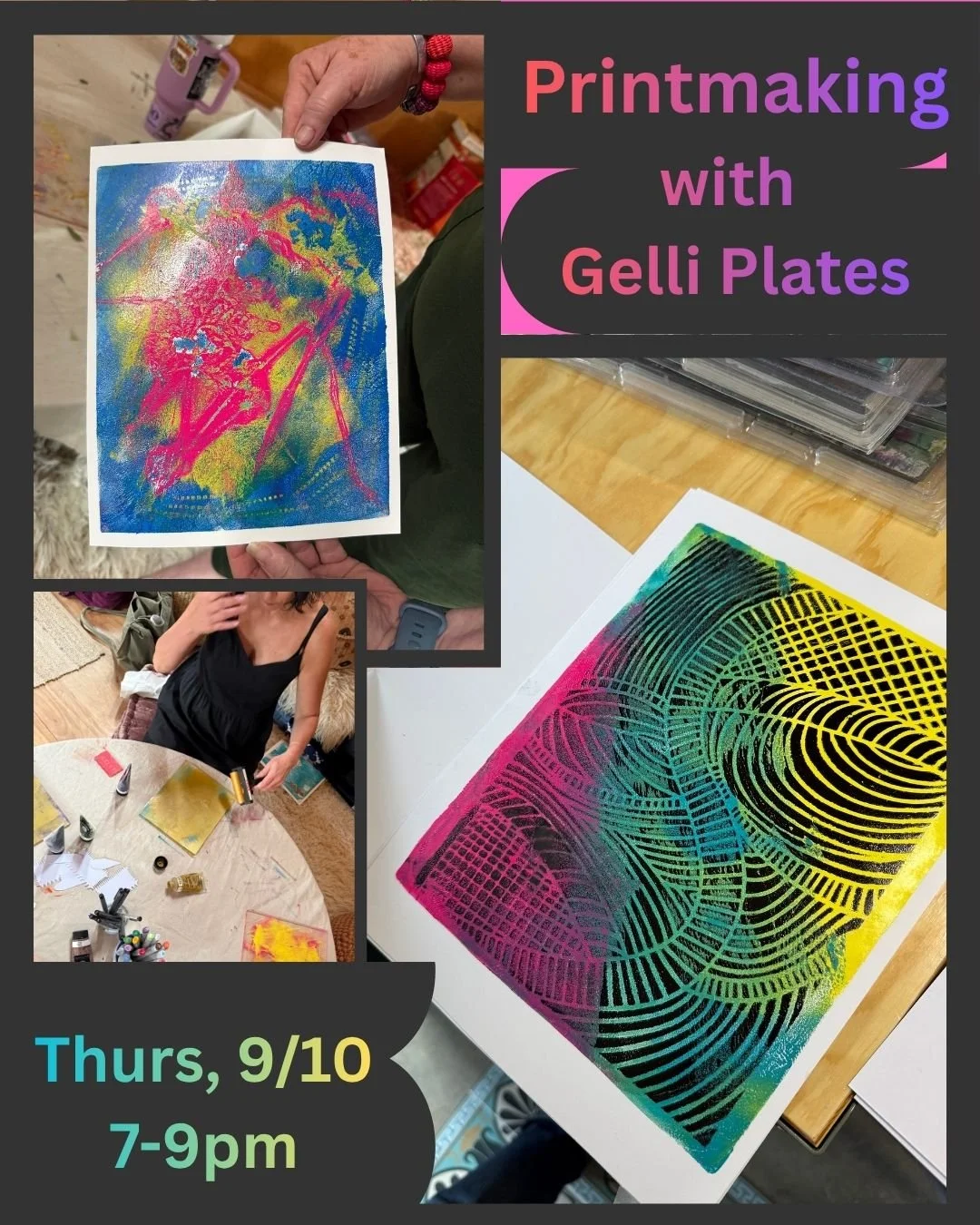 9/10:  Gelli Plate Printing