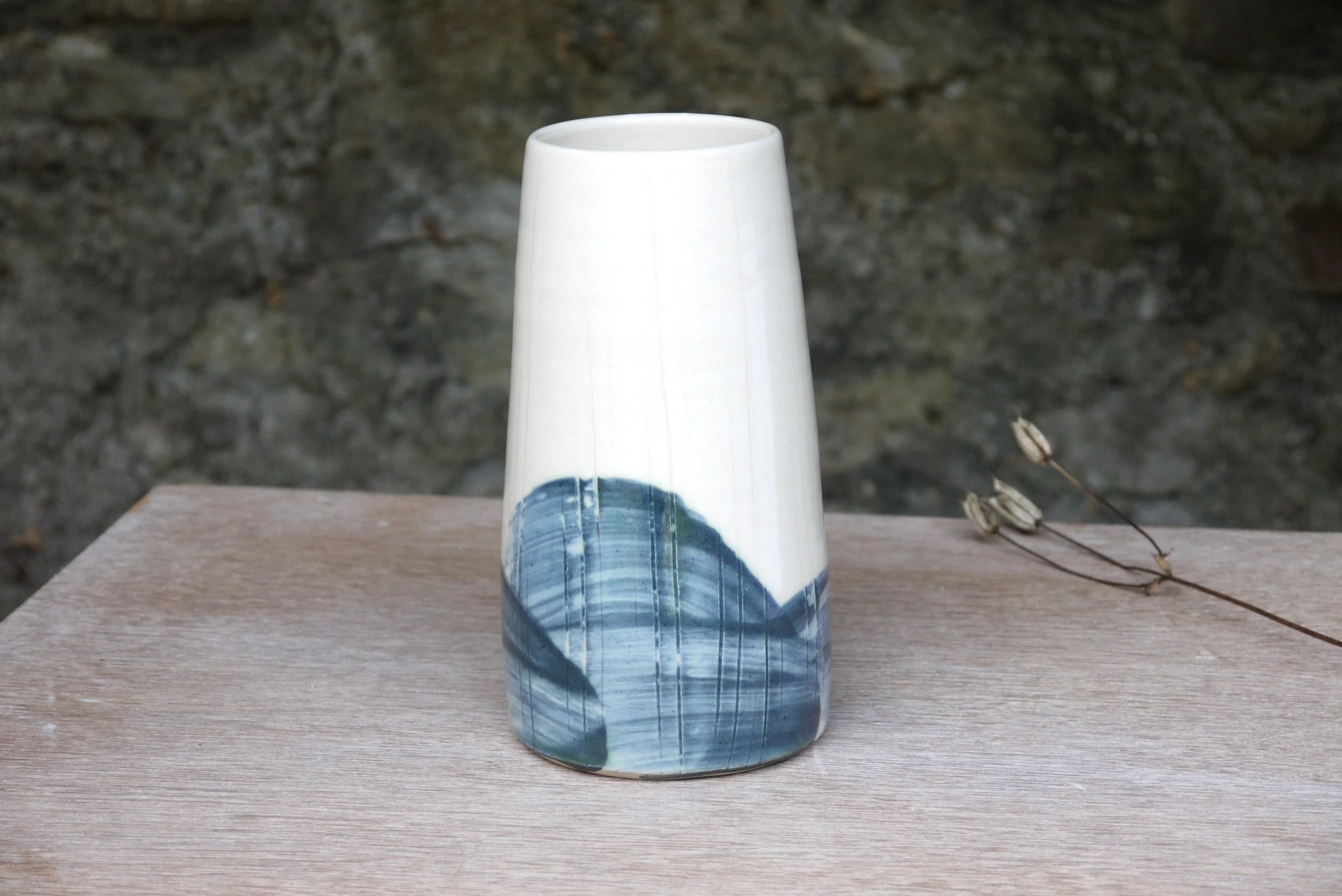 Bridget Timoney handmade pottery tall vase 1c.JPG