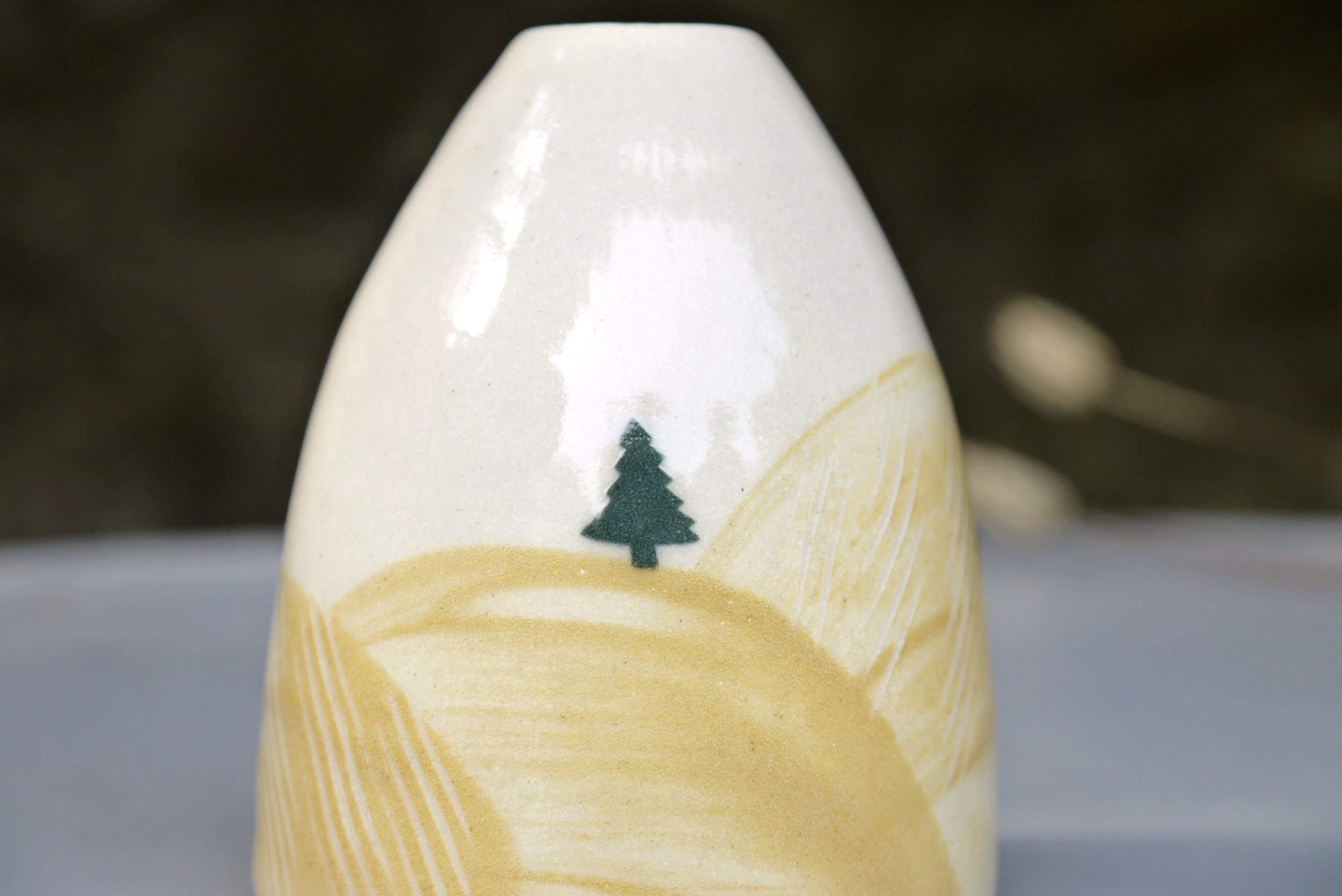 Bridget Timoney handmade yellow posy vase 4d.JPG