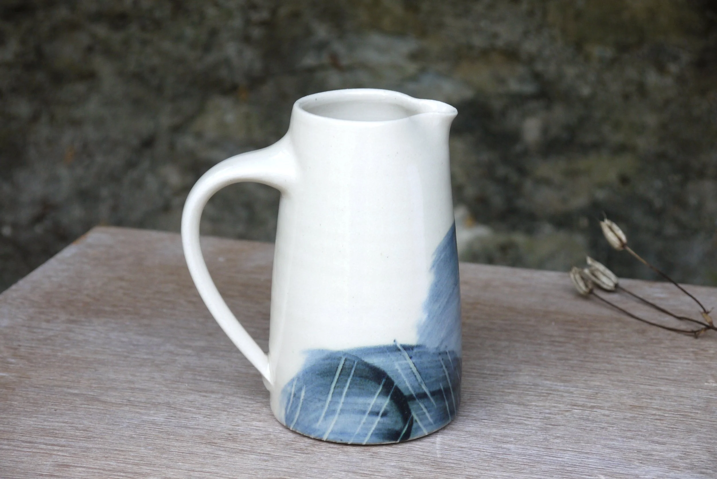 Bridget Timoney handmade pottery pint jug 1c.JPG