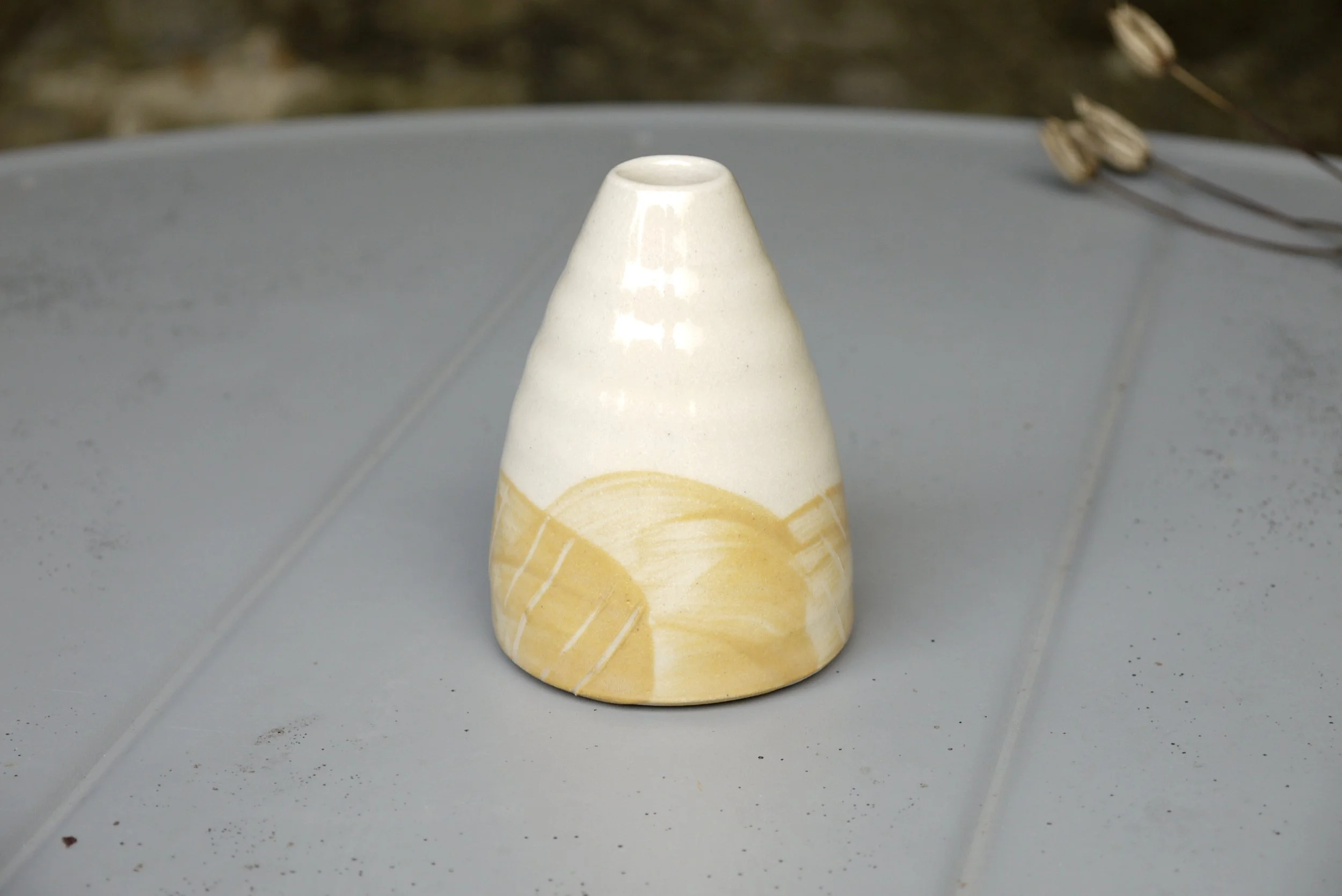 Bridget Timoney handmade yellow posy vase 2c.JPG
