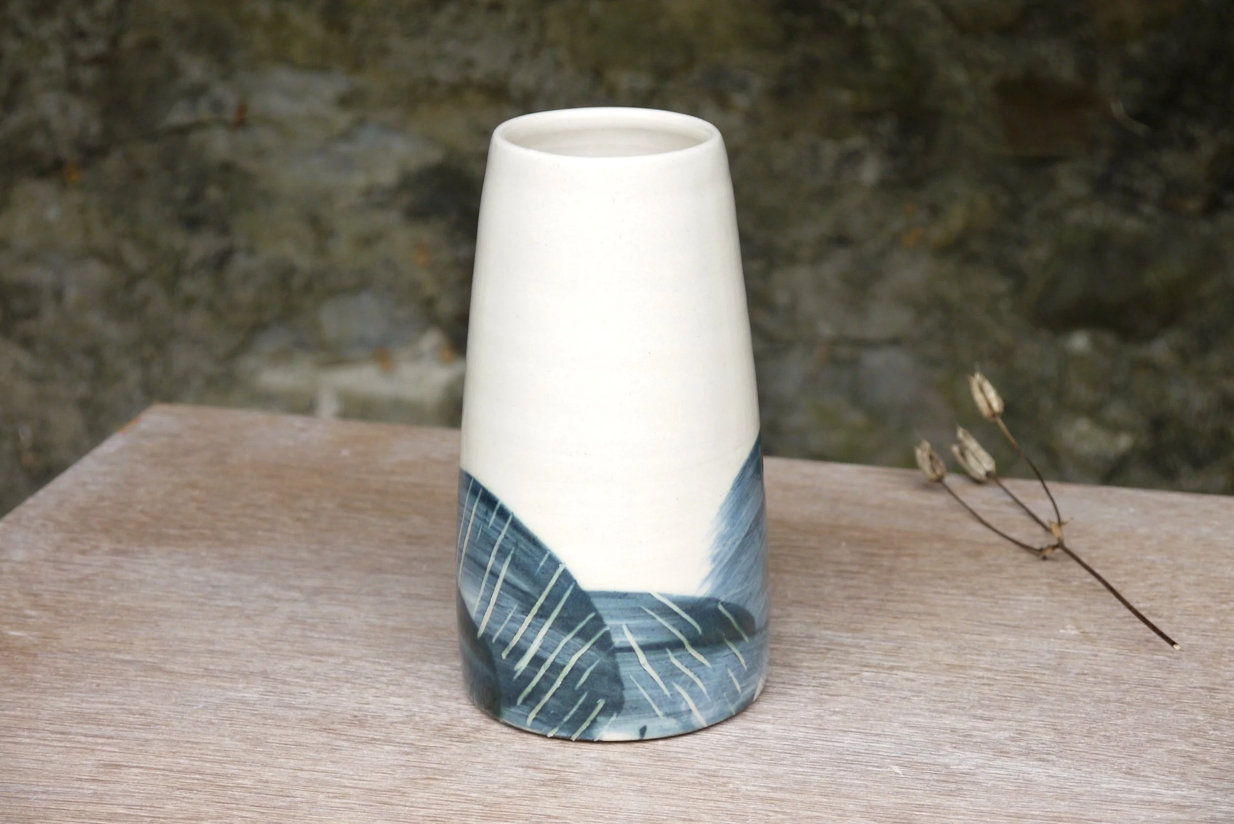 Bridget Timoney handmade pottery small vase 2c.JPG