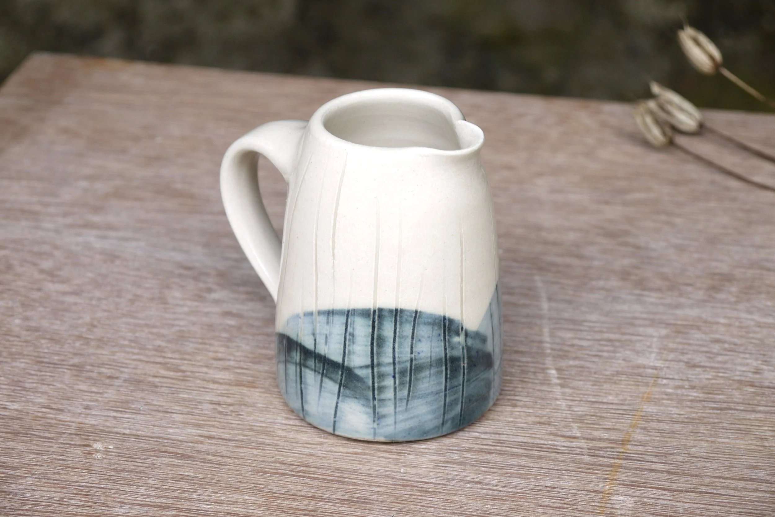 Bridget Timoney handade stoneware fields creamer jug 4c.JPG