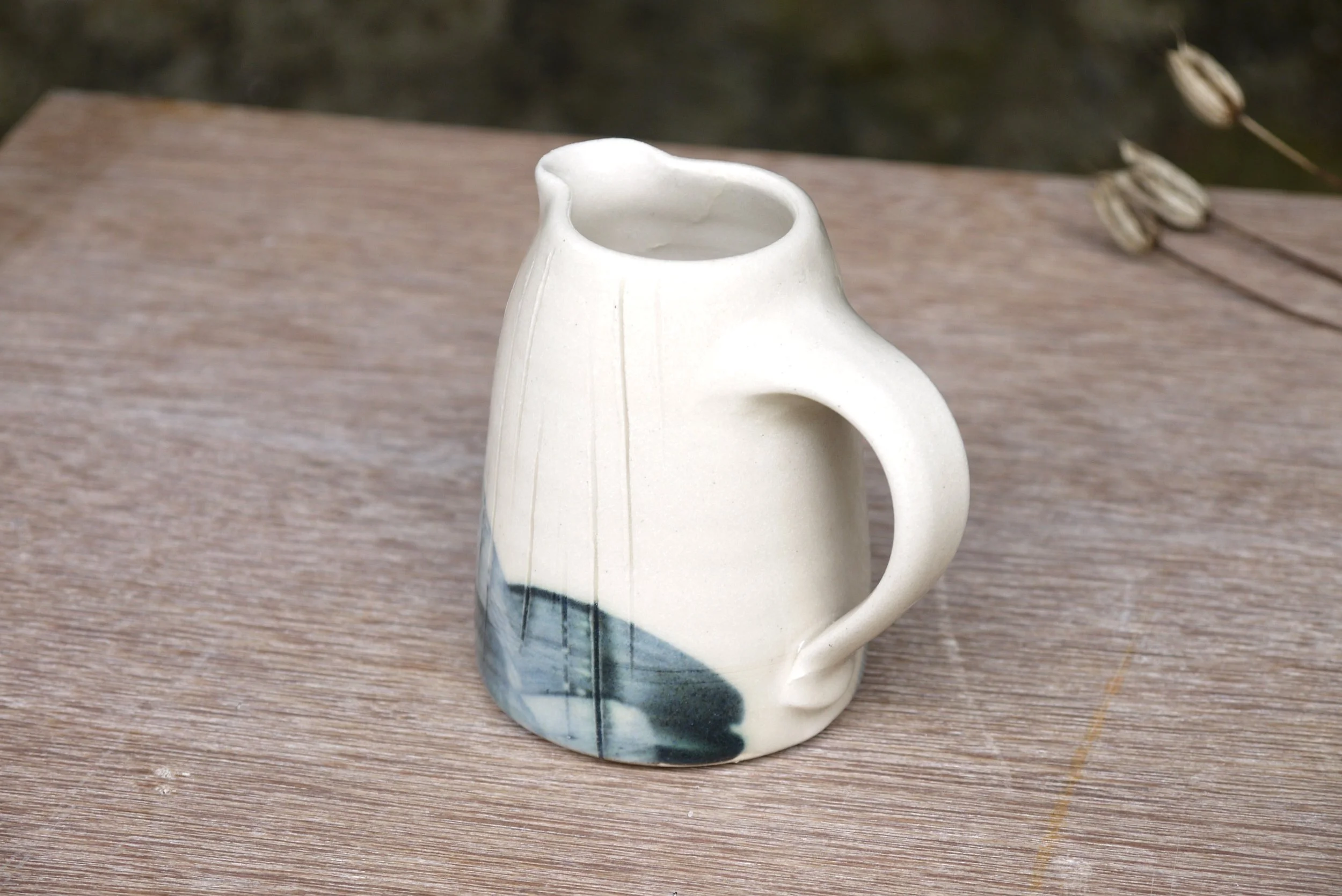Bridget Timoney handade stoneware fields creamer jug 4a.JPG
