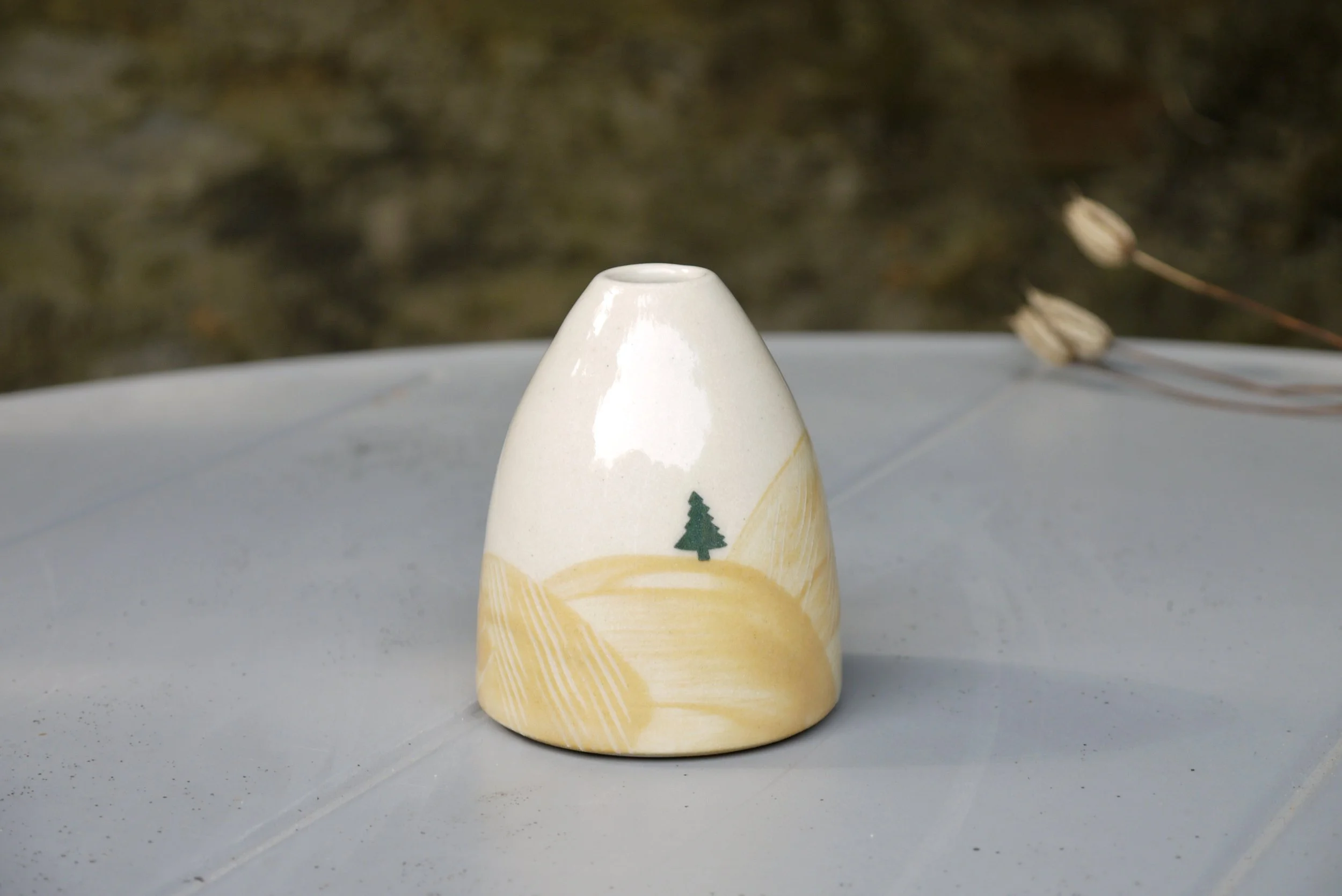 Bridget Timoney handmade yellow posy vase 4b.JPG