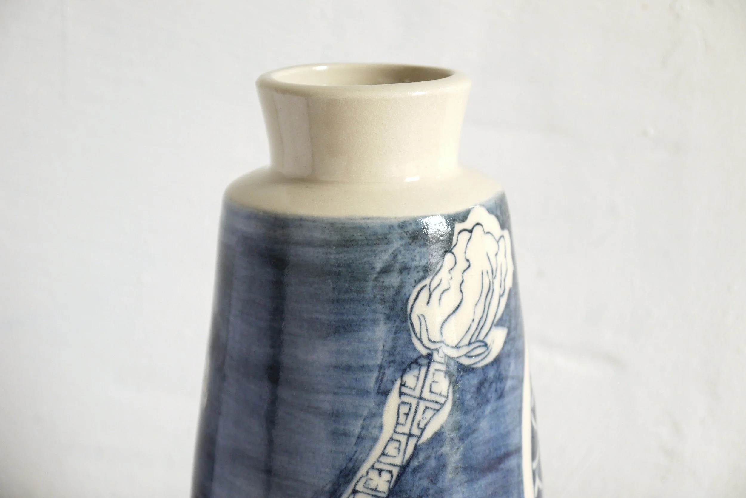 Bridget Timoney willow vegetable vase courgettes f.JPG