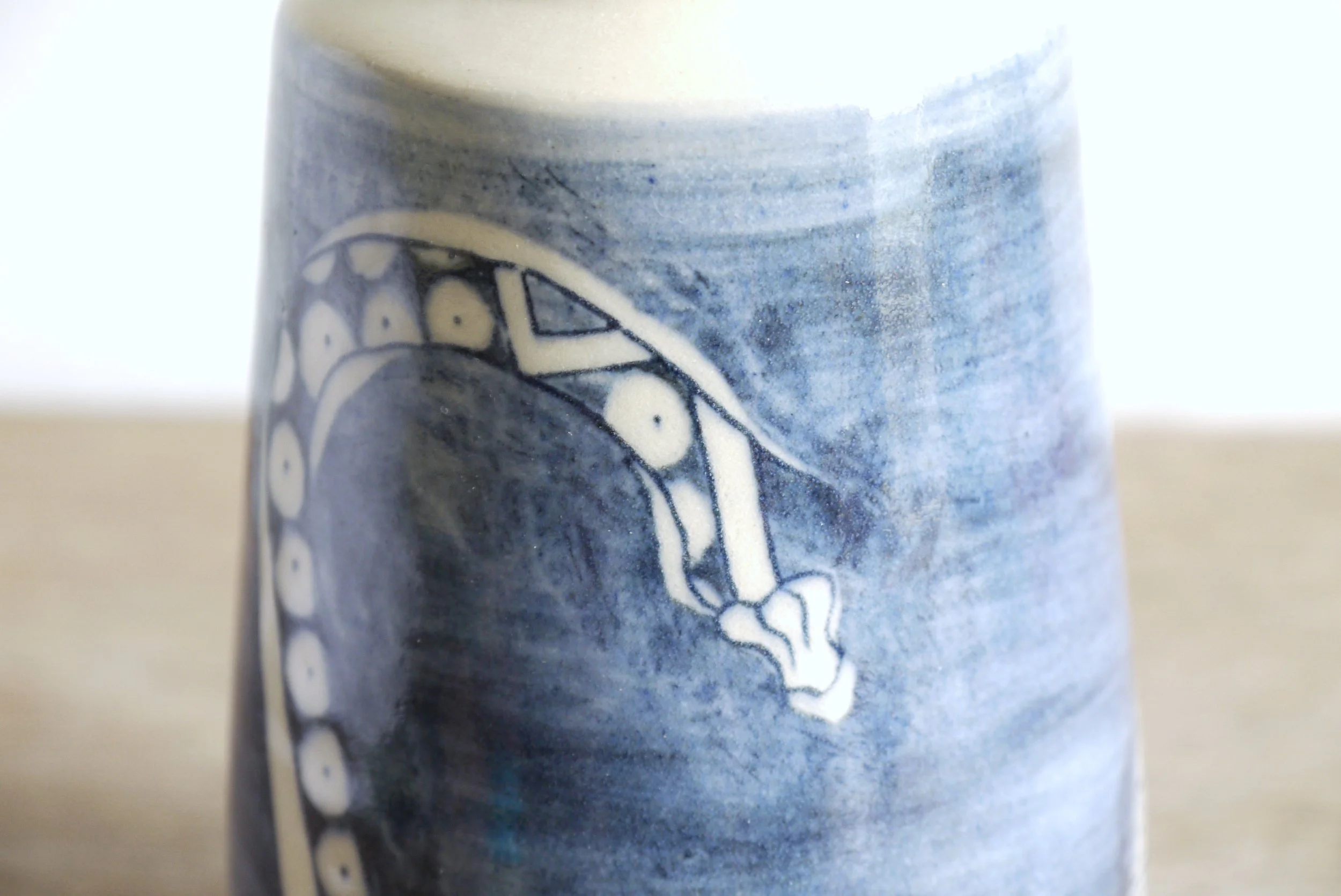 Bridget Timoney willow vegetable vase courgettes h.JPG