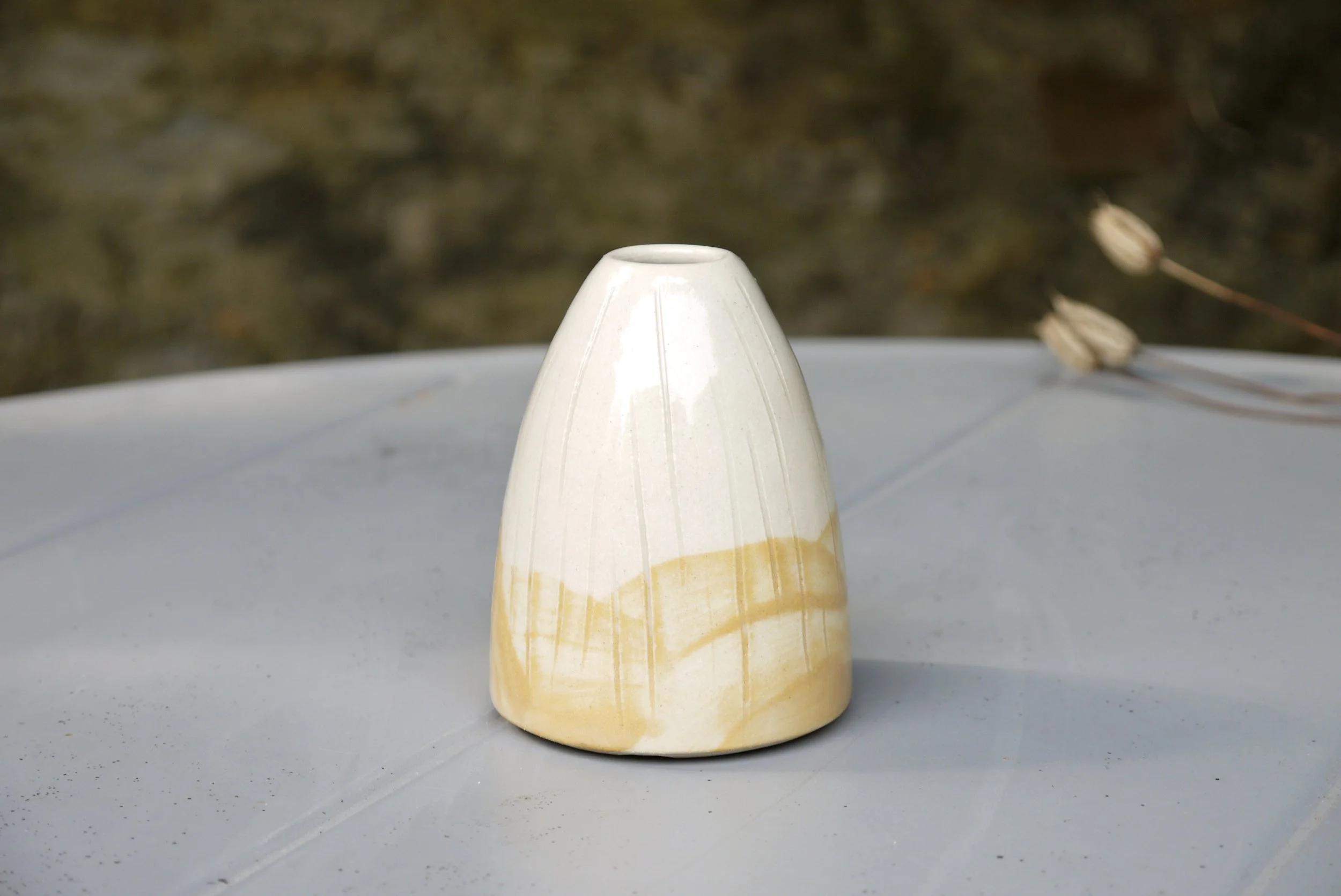 Bridget Timoney handmade yellow posy vase 3a.JPG