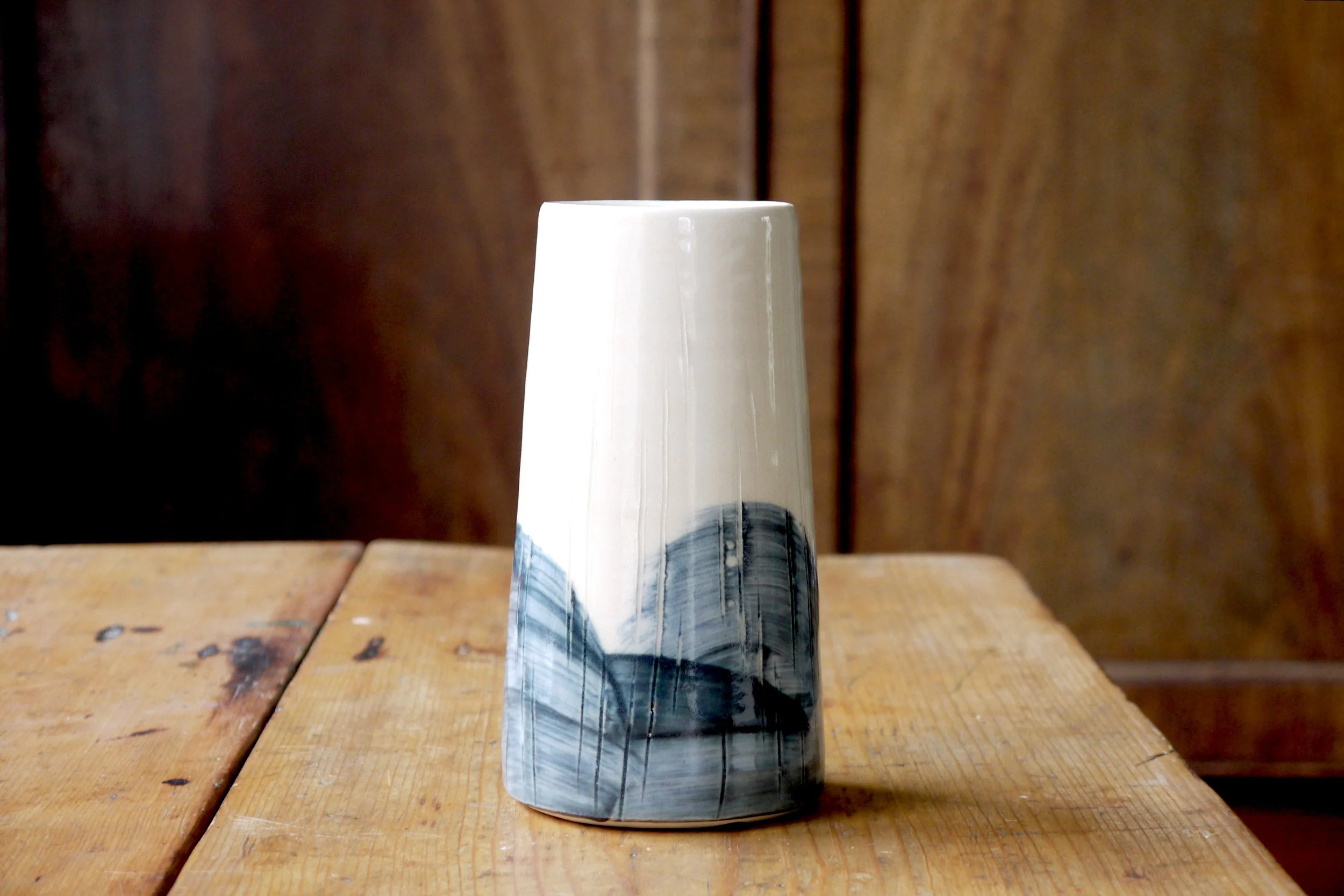 Bridget Timoney blue and white ceramic vase 1b.JPG