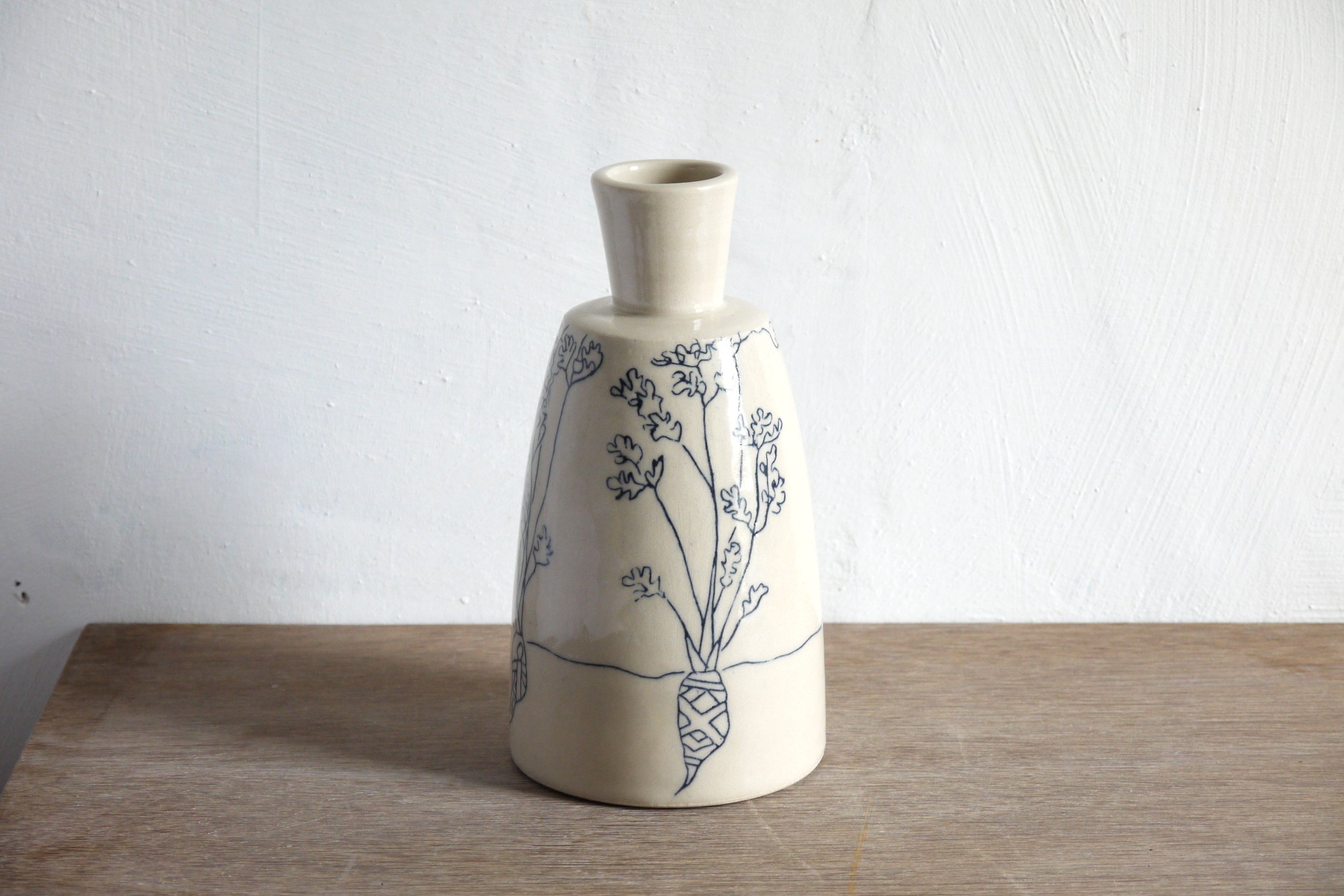 Bridget Timoney willow vegetable vase carrots d.JPG