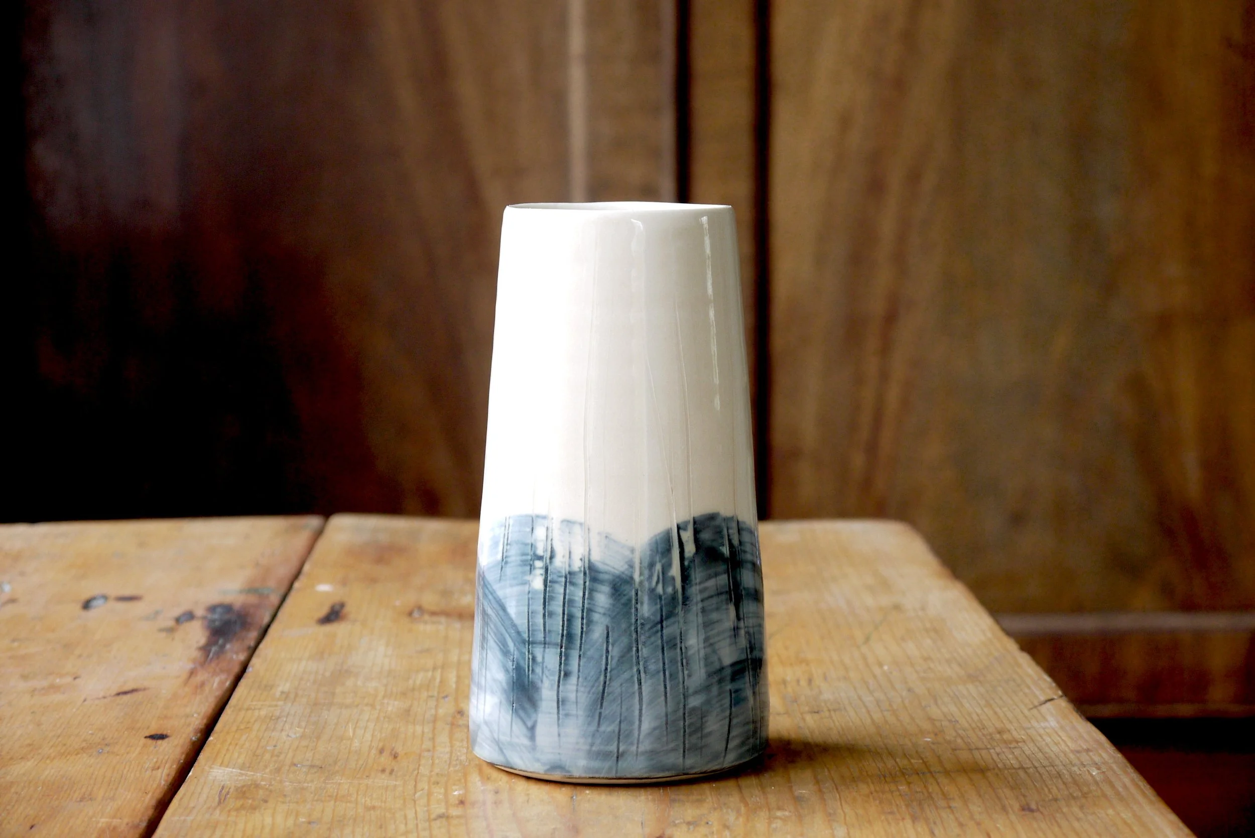Bridget Timoney blue and white ceramic vase 1d.JPG