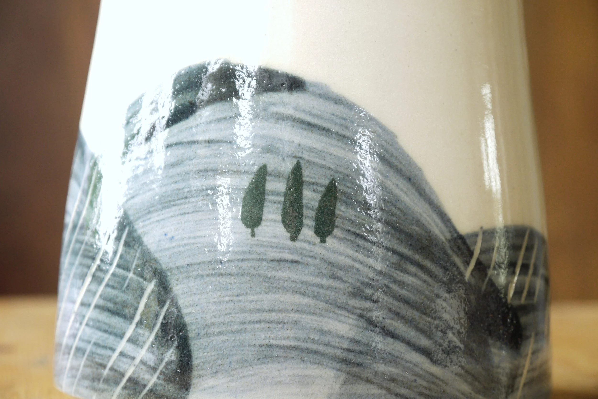 Bridget Timoney blue and white ceramic utensils jar 1d.JPG