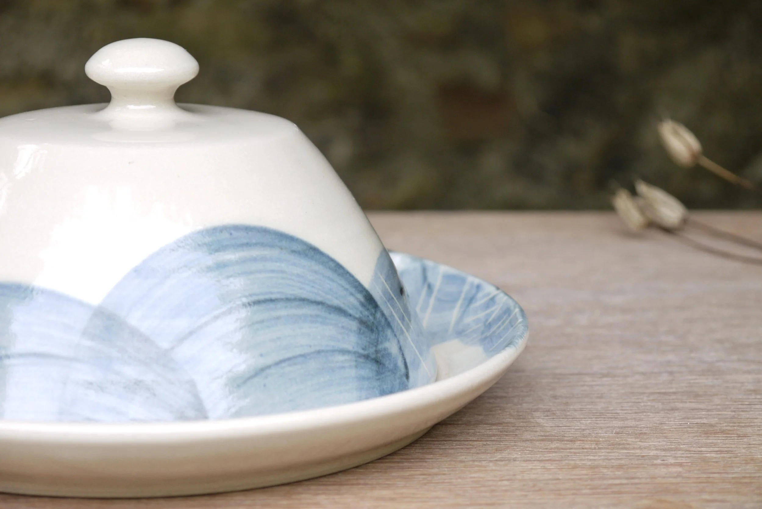 Bridget Timoney handmade stoneware fields butter dish 1h.JPG