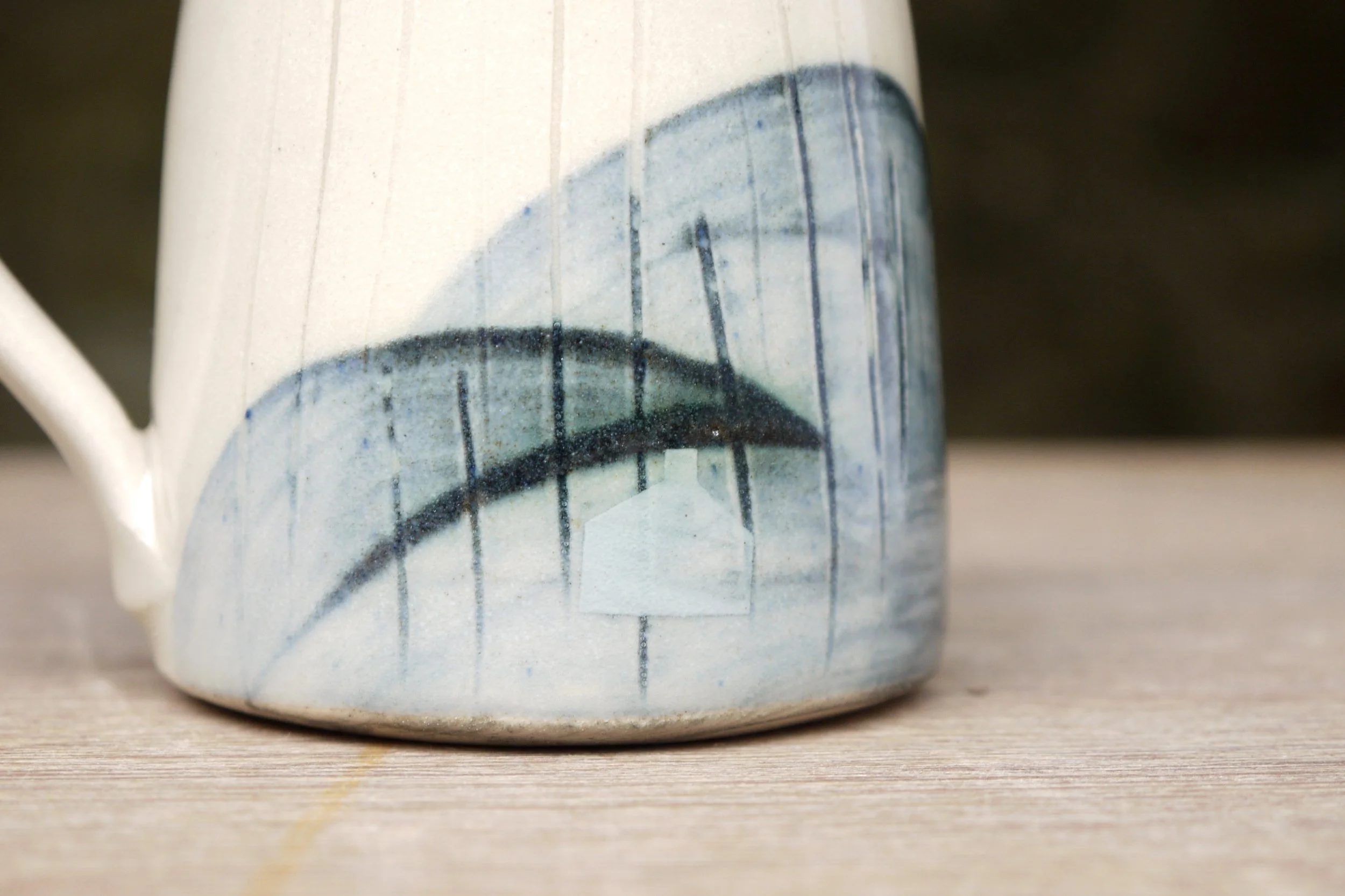 Bridget Timoney handade stoneware fields creamer jug 1f.JPG