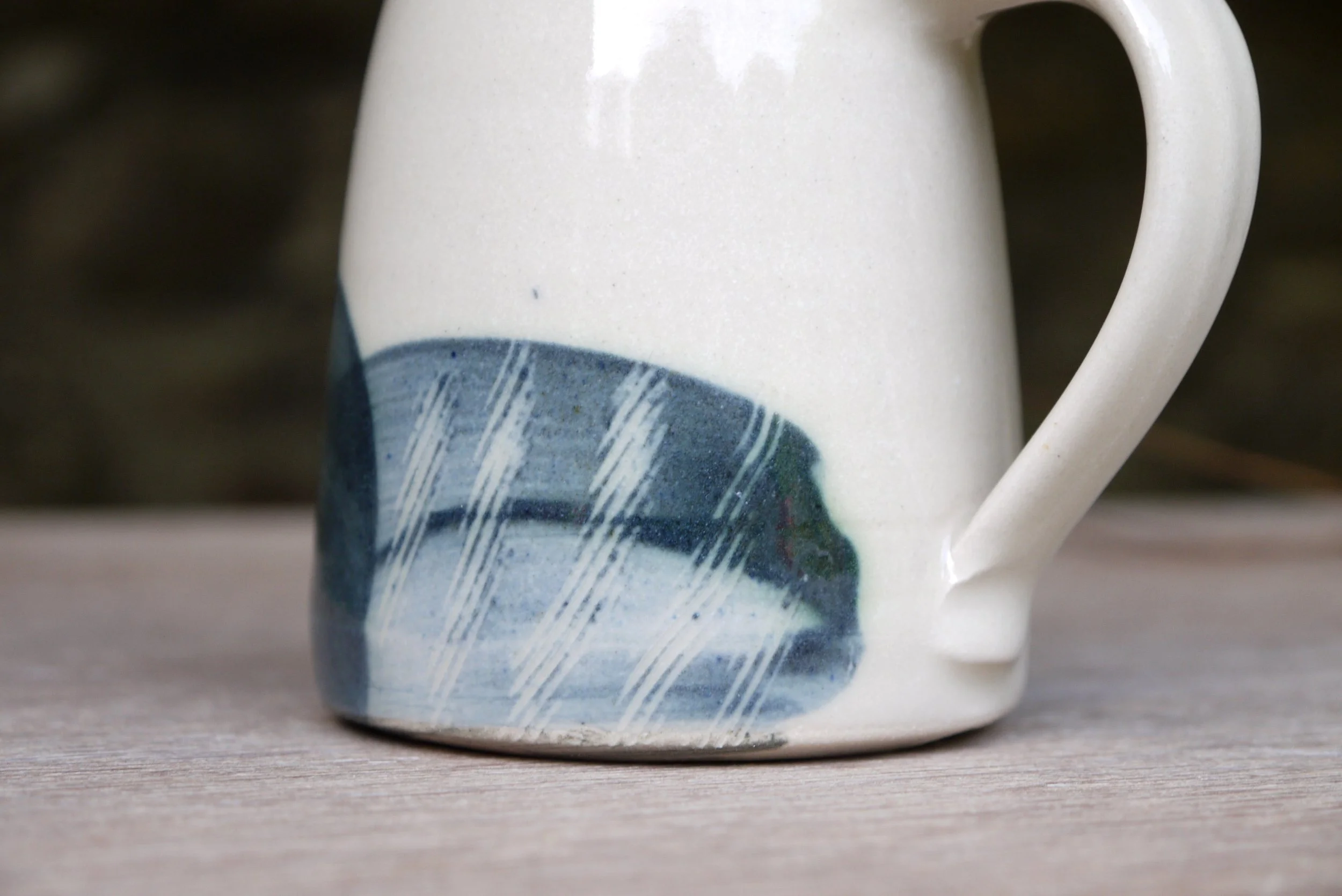 Bridget Timoney handade stoneware fields creamer jug 2d.JPG