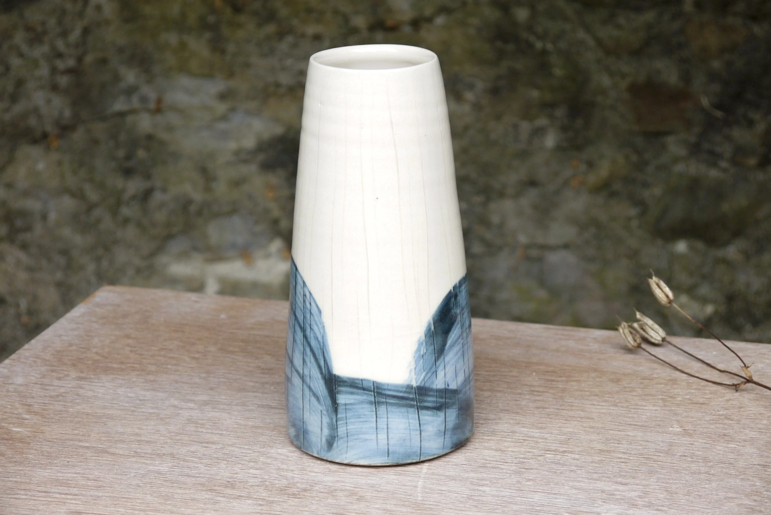 Bridget Timoney handmade pottery tall vase 2c.JPG