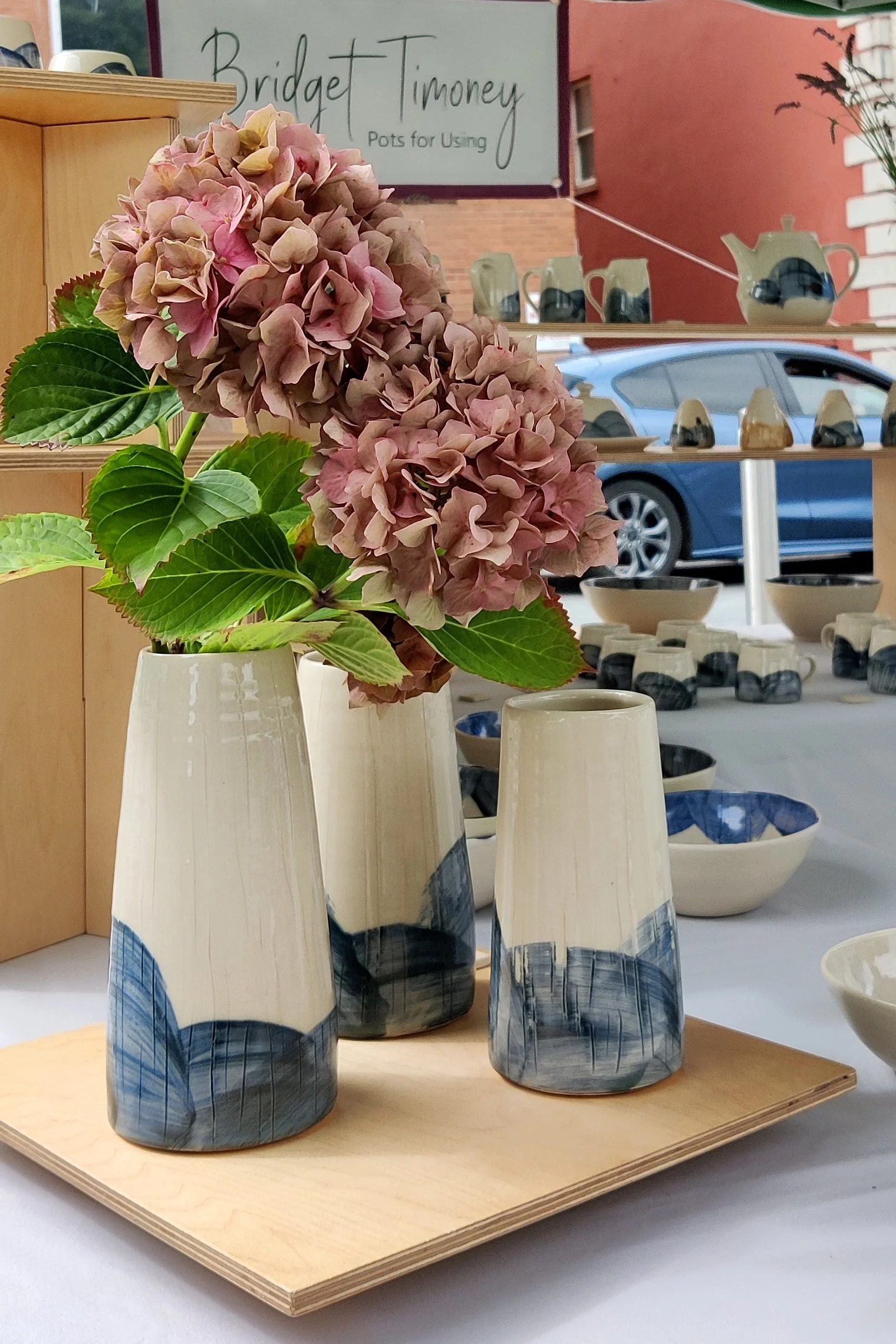 Bridget Timoney vases with hydrangea flowers.jpeg (Copy)