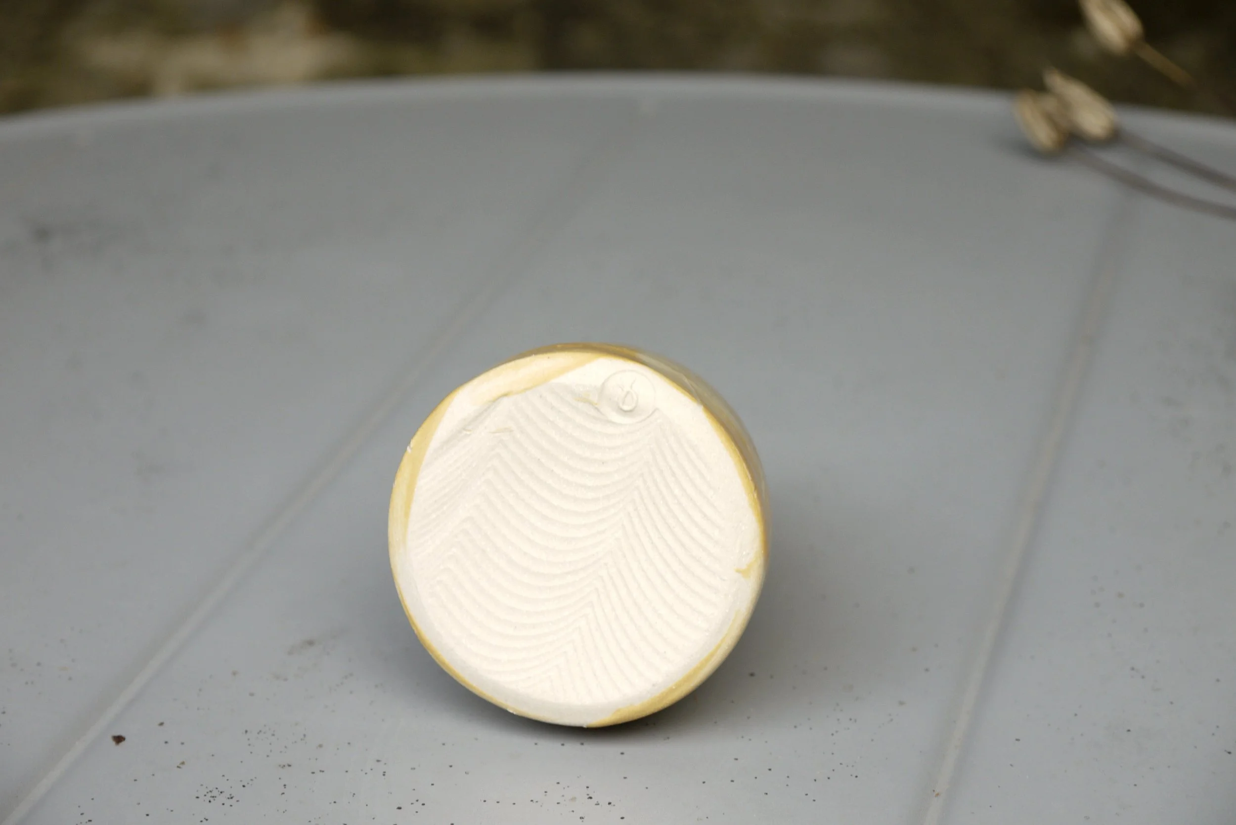 Bridget Timoney handmade yellow posy vase.JPG