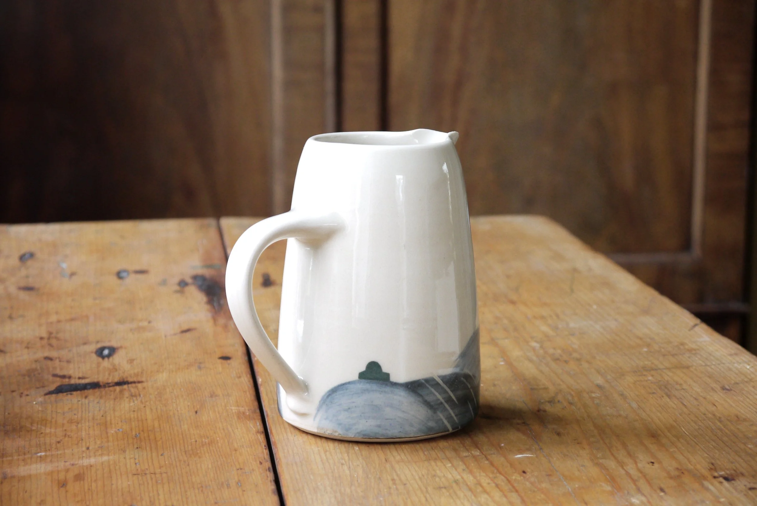 Bridget Timoney blue and white ceramic pint jug 1d.JPG