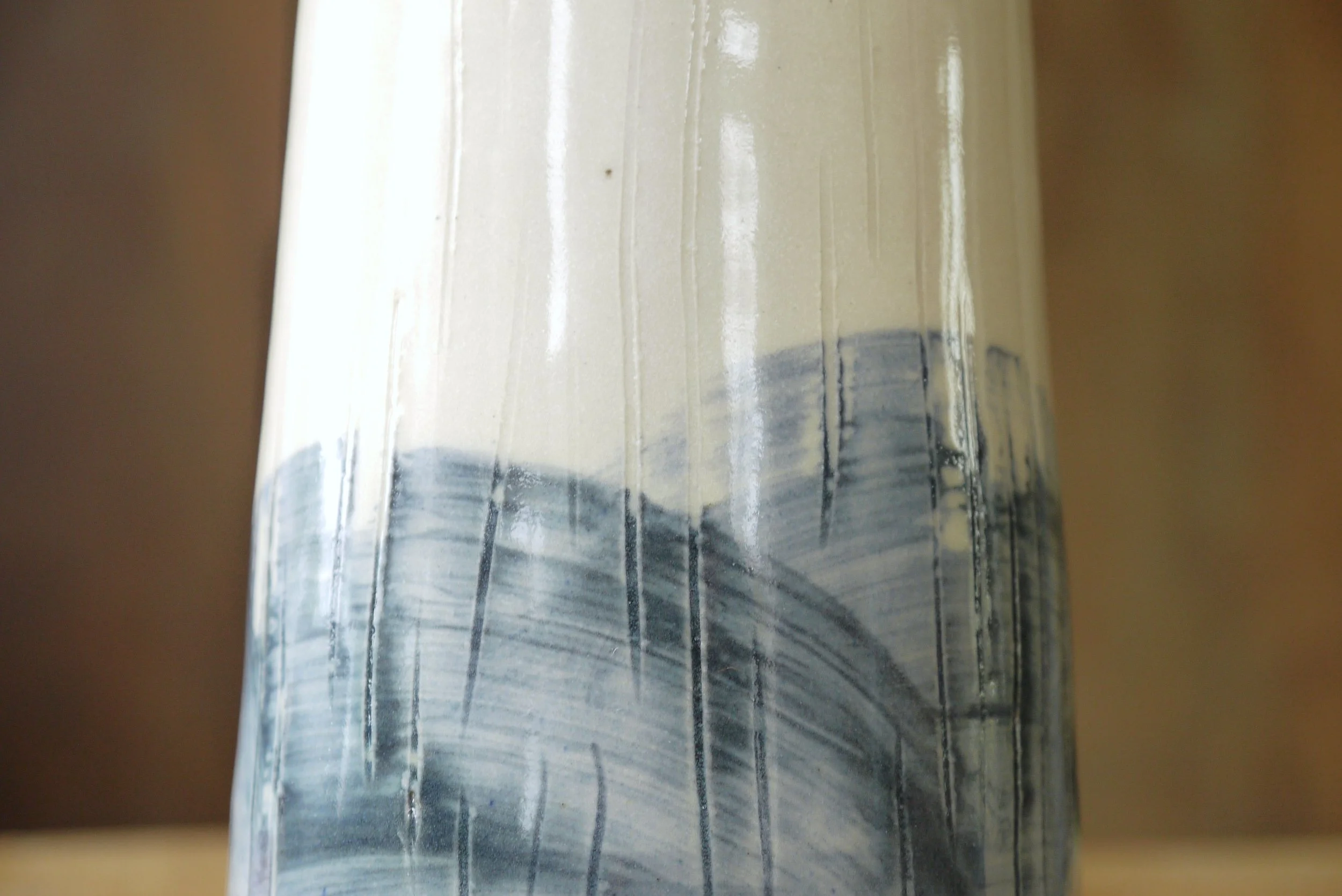 Bridget Timoney blue and white ceramic vase 1a.JPG