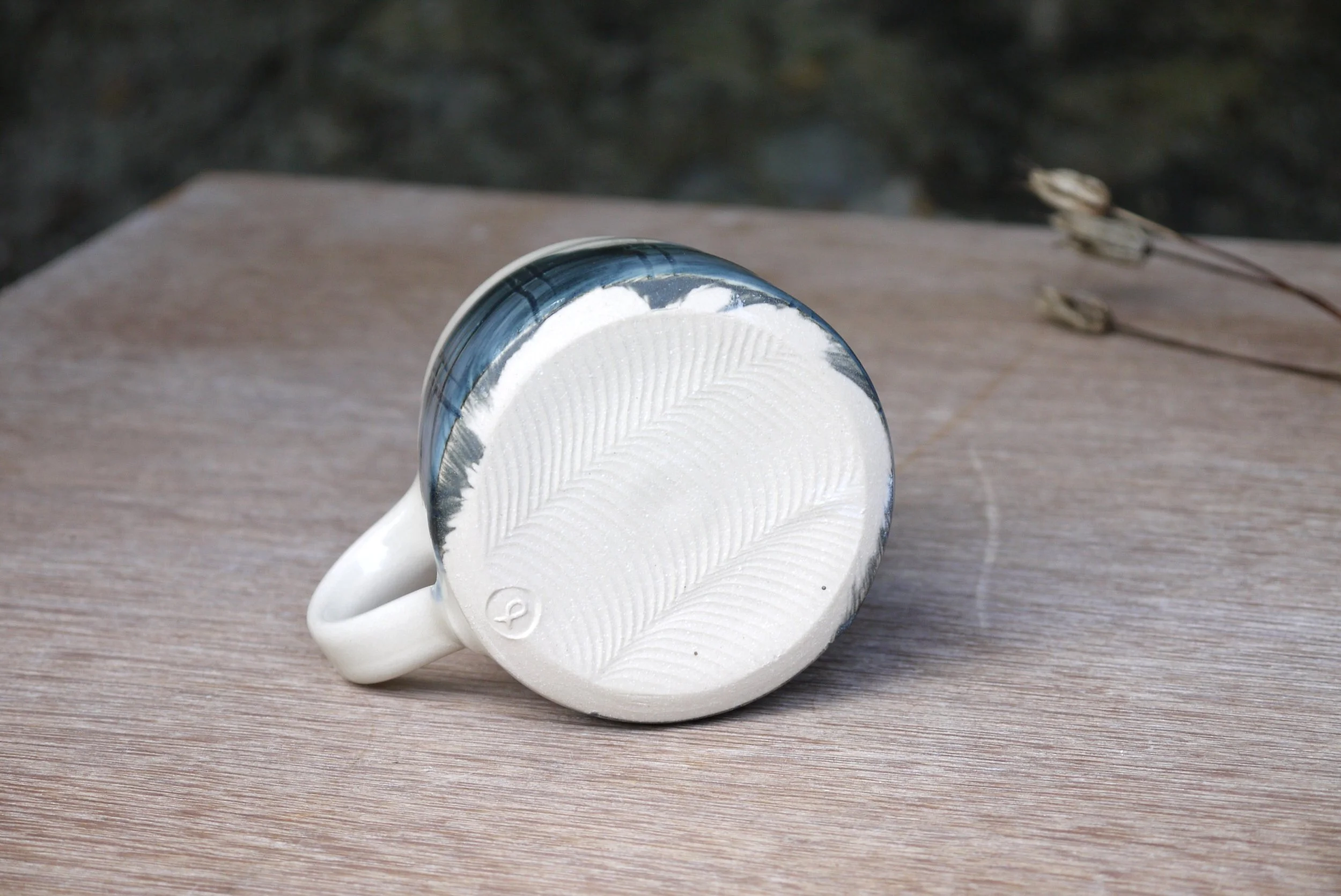 Bridget Timoney handmade pottery coffee mug.JPG