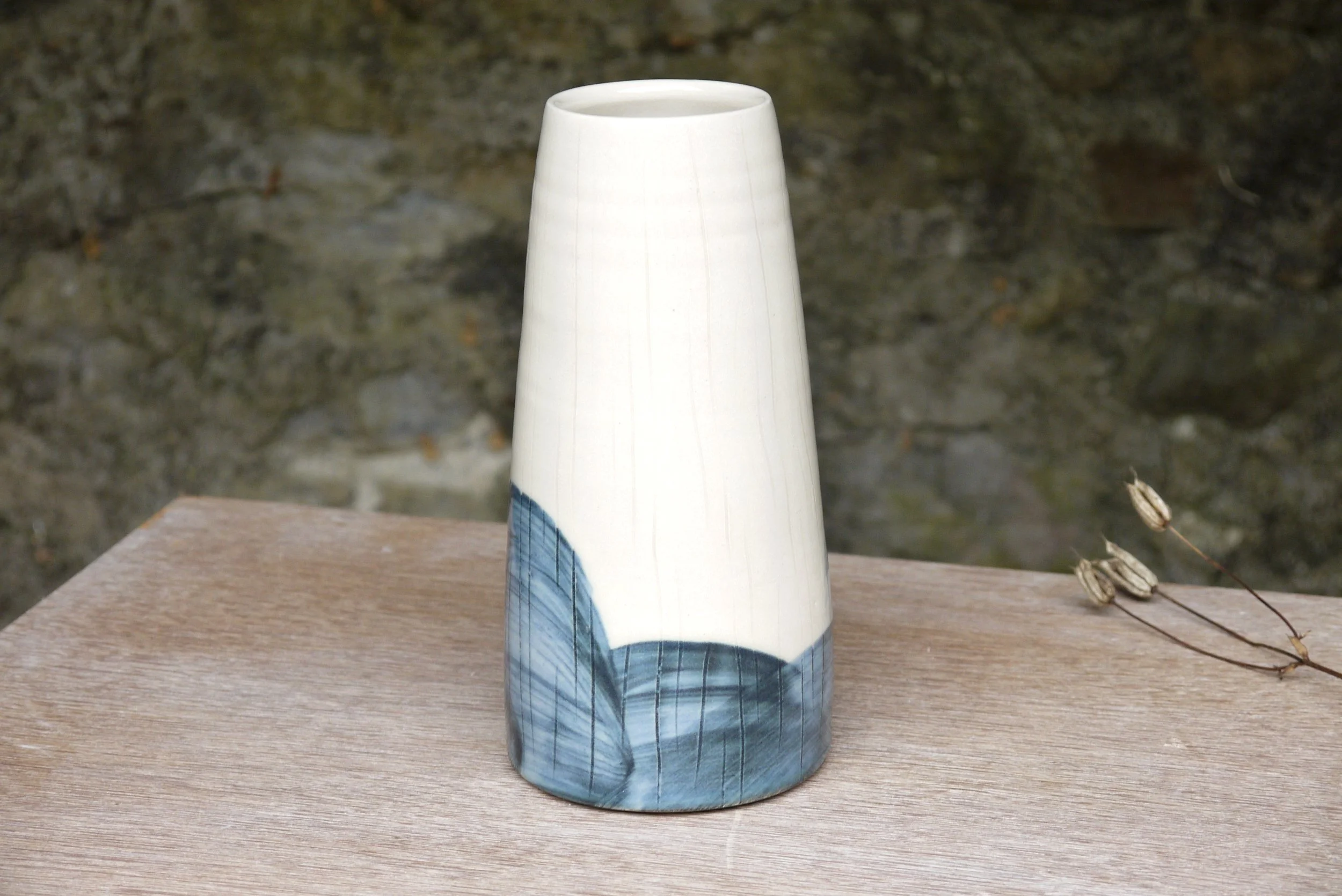 Bridget Timoney handmade pottery tall vase 2d.JPG